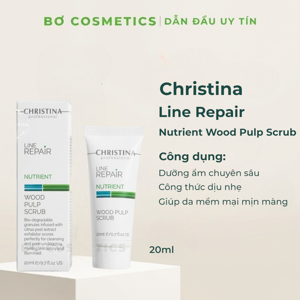 [Mini 20ml] Kem Tẩy Tế Bào Chết Christina Line Repair Nutrient Wood Pulp Scrub