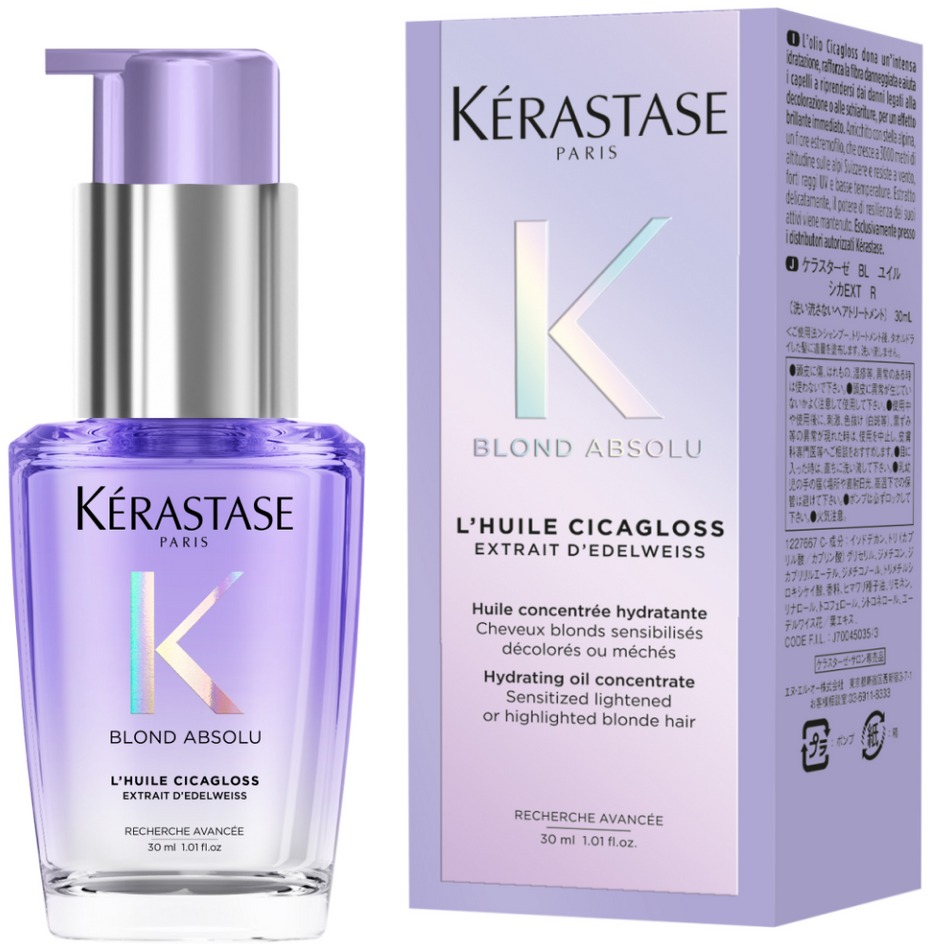 Dầu Dưỡng Tóc Kérastase Blond Absolu L'huile Cicagloss Refillable 75ml - Dành Cho Tóc Tẩy Nhuộm
