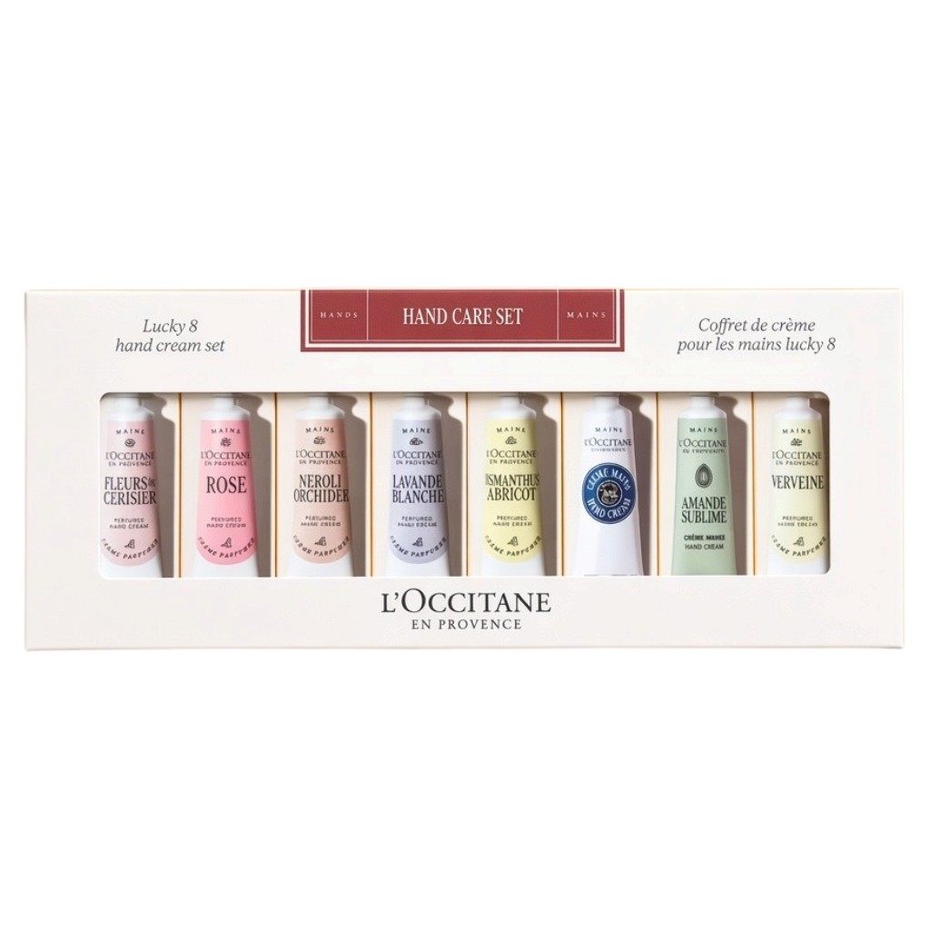 Set Kem Dưỡng Da Tay L'Occitane Lucky 8 Hand Cream Collection
