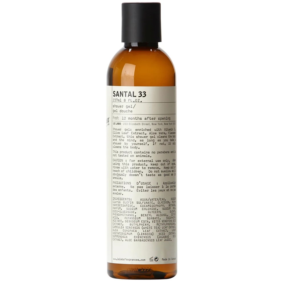Sữa Tắm Hương Nước Hoa Le Labo Santal 33 Shower Gel 237ml