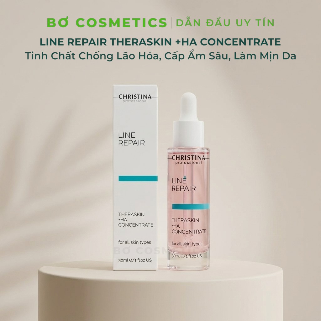 Tinh Chất Trẻ Hóa Da Christina Line Repair - Theraskin+HA Concentrate