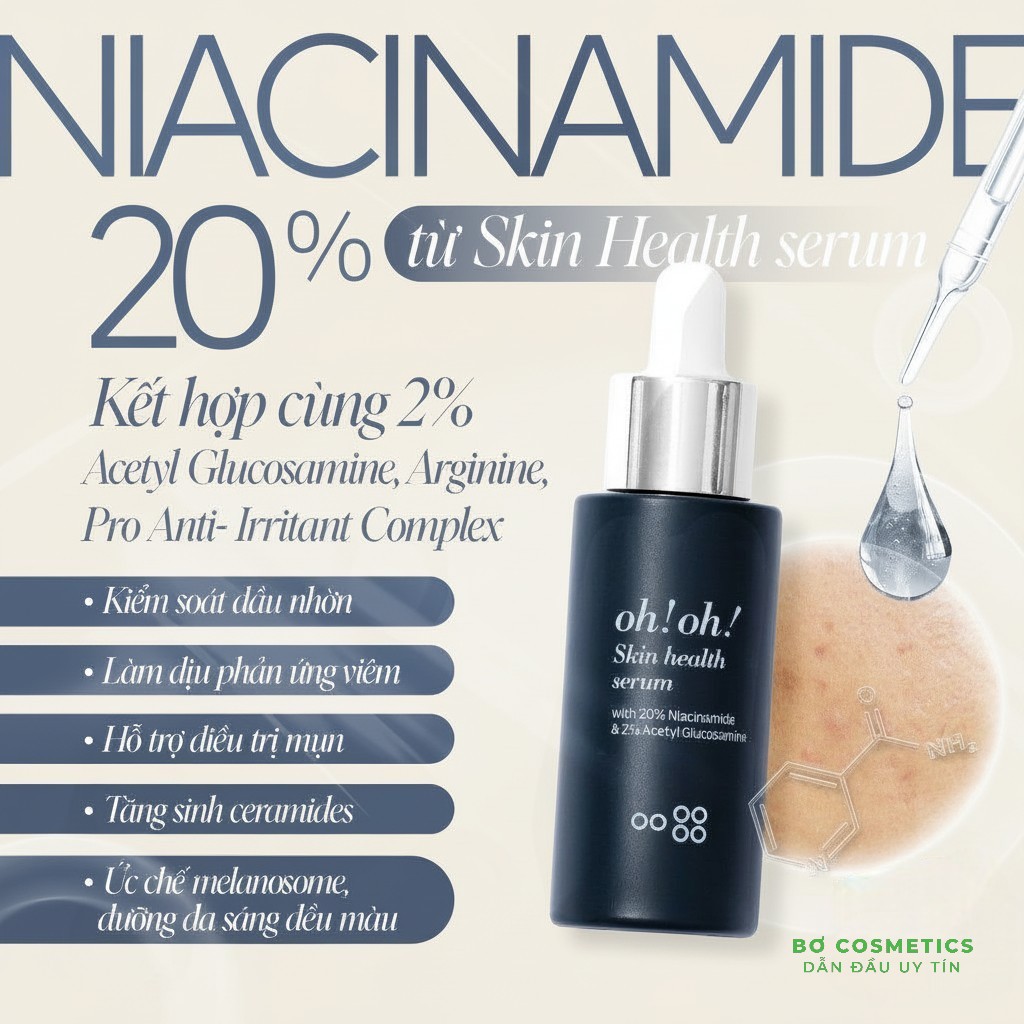 Tinh Chất Dưỡng Sáng Da, Giảm Thâm Nám Oh!Oh! Skin Health Serum