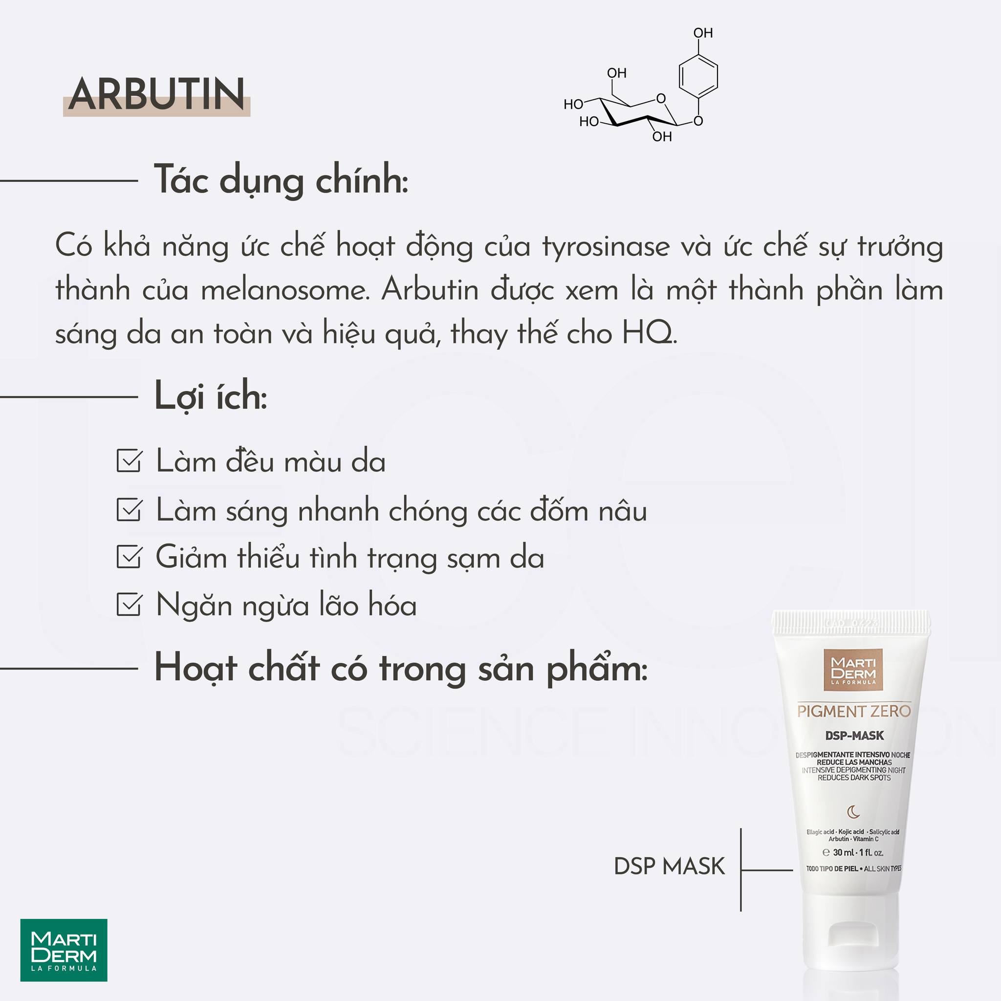 MartiDerm Pigment Zero DSP Mask - Mặt Nạ Làm Trắng Da Giảm Sắc Tố