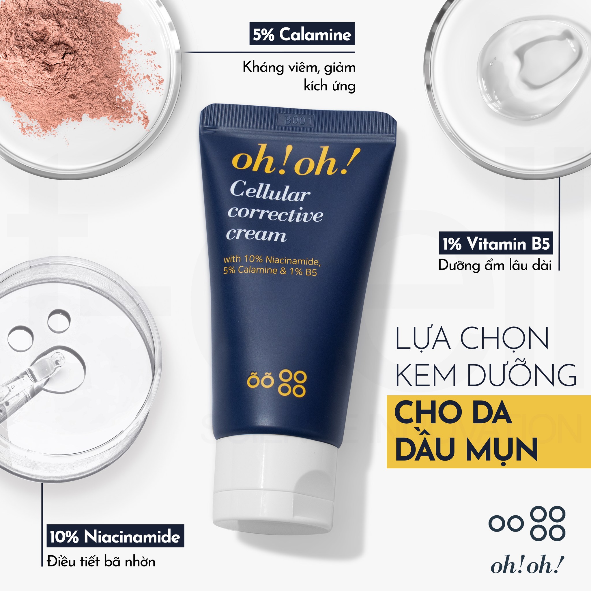 Kem Dưỡng Phục Hồi Da Tổn Thương Đa Năng Oh!Oh! Cellular Corrective Cream