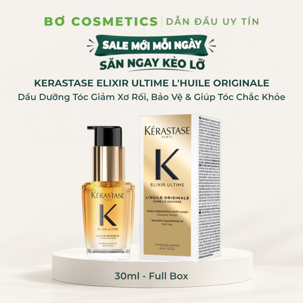 [Mẫu Mới] Dầu Dưỡng Tóc Kerastase Elixir Ultime L'Huile Originale