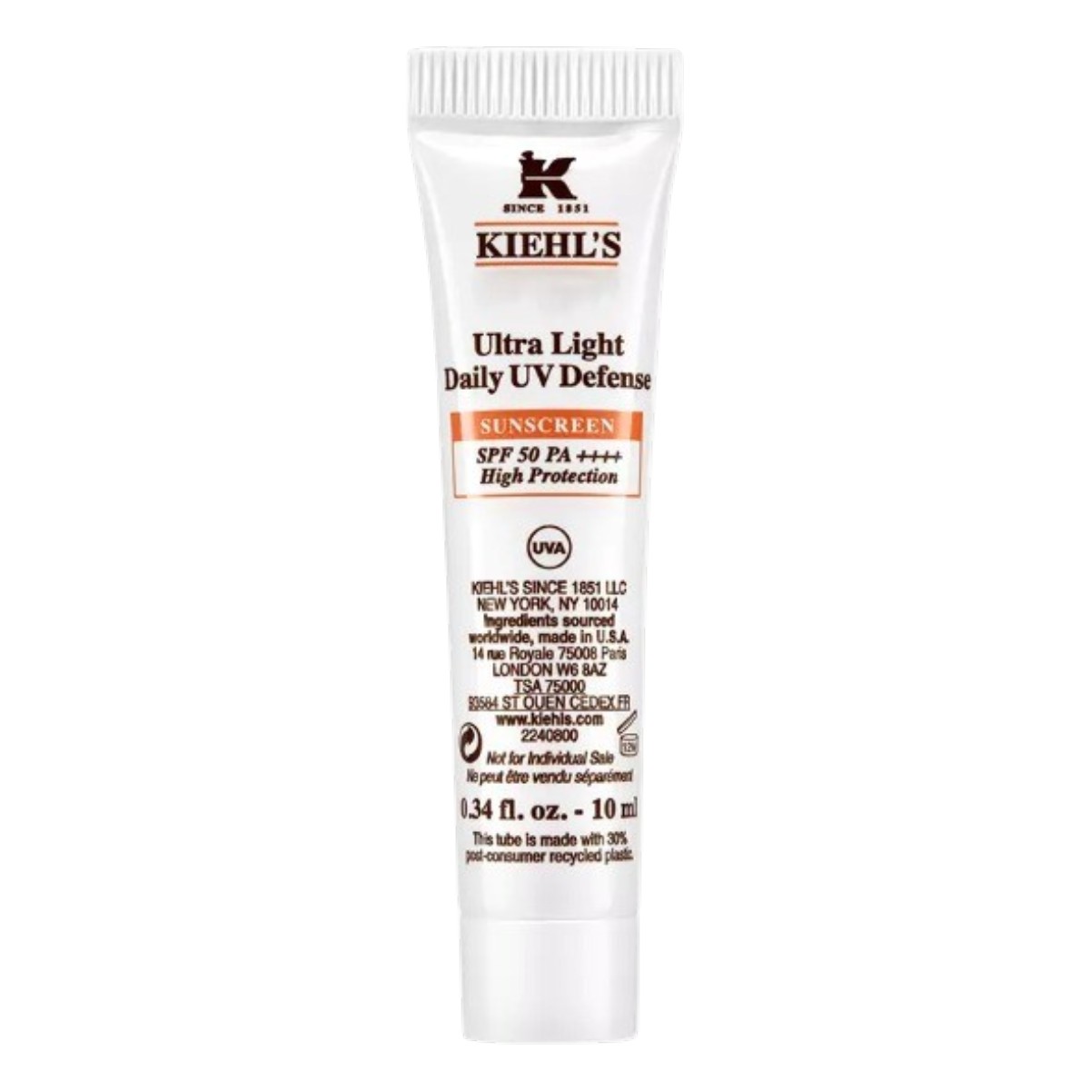 [Mini 10ml] Kem Chống Nắng Kiehl's Ultra Light Daily UV Defense SPF 50 PA++++