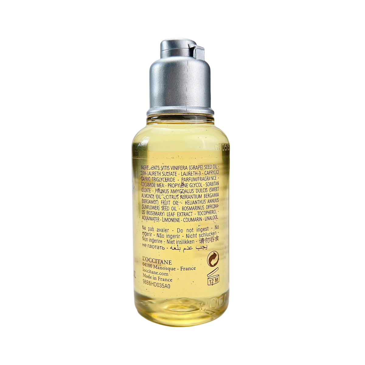 [Mini 35ml] Dầu Tắm Hạnh Nhân L'Occitane Almond Shower Oil Cleansing And Softening