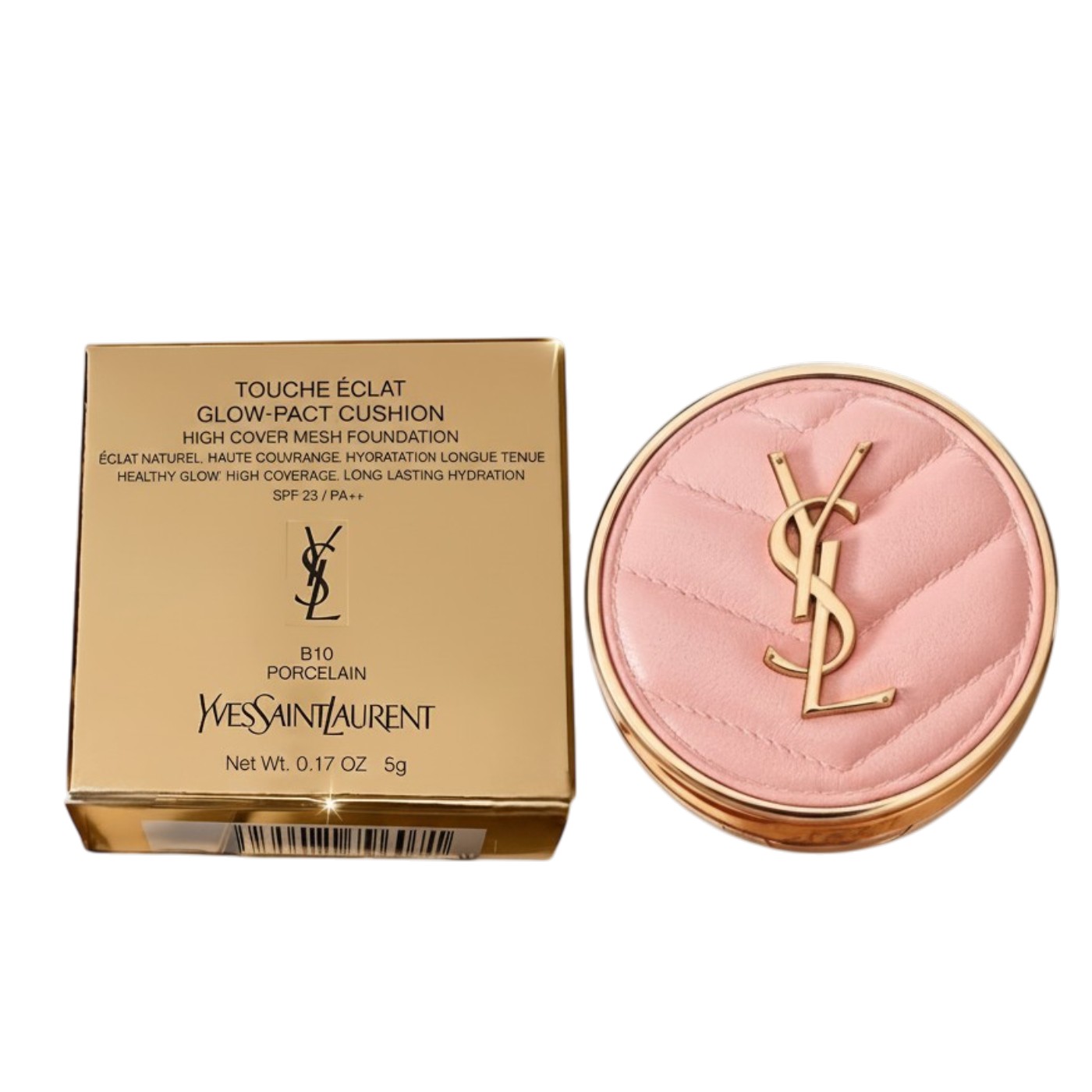 [Mini 5g] Phấn Nước YSL Touche Éclat Glow-Pact Cushion High Cover Mesh Foundation SPF 23 / PA++ - Màu B10 Porcelain