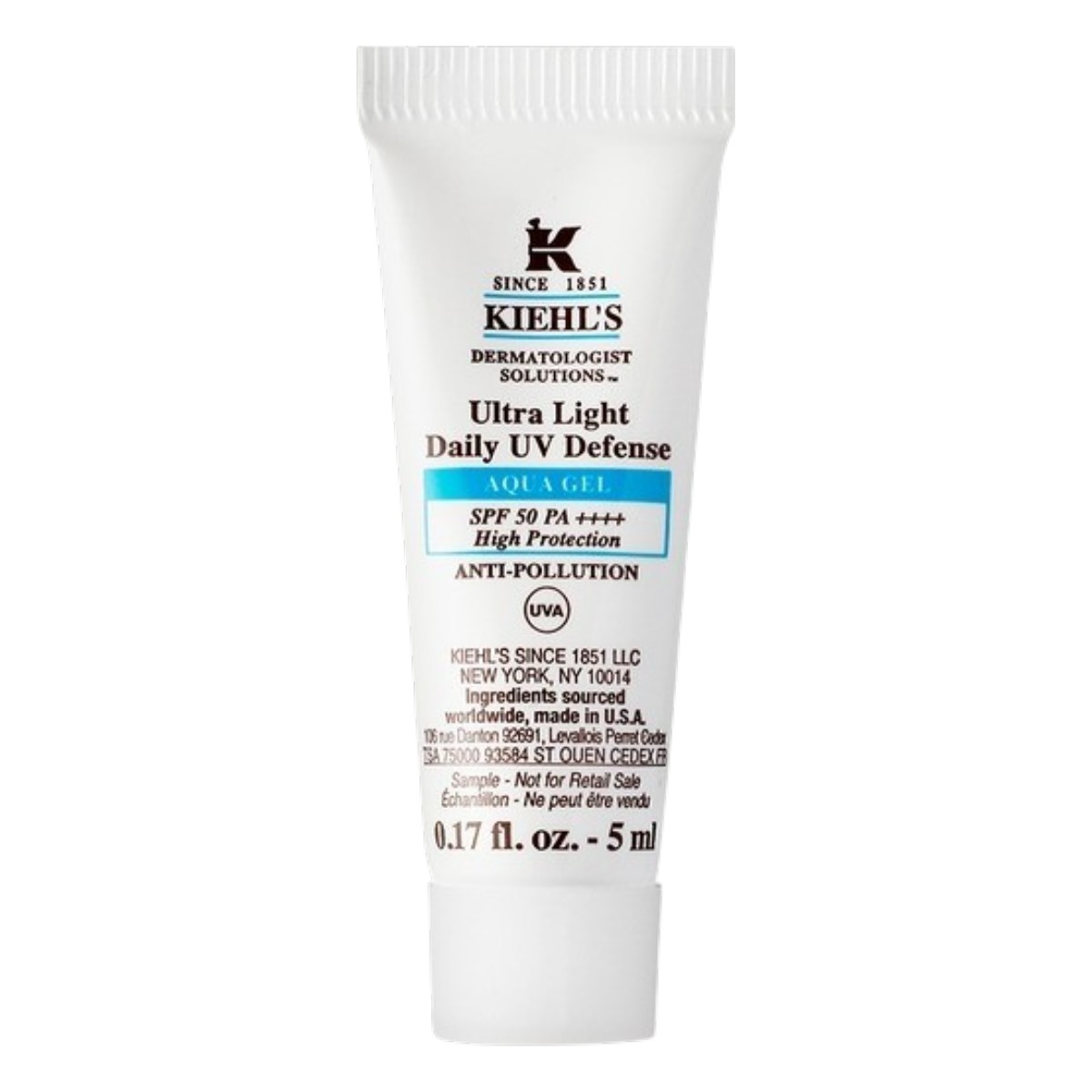 [Mini 5ml] Gel Chống Nắng Kiehl's Ultra Light Daily UV Defense Aqua Gel