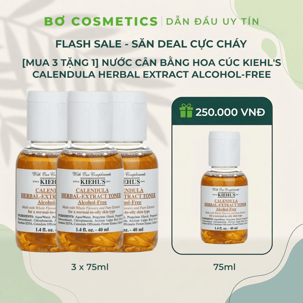 Nước Cân Bằng Hoa Cúc Kiehl's Calendula Herbal Extract Alcohol-Free Toner
