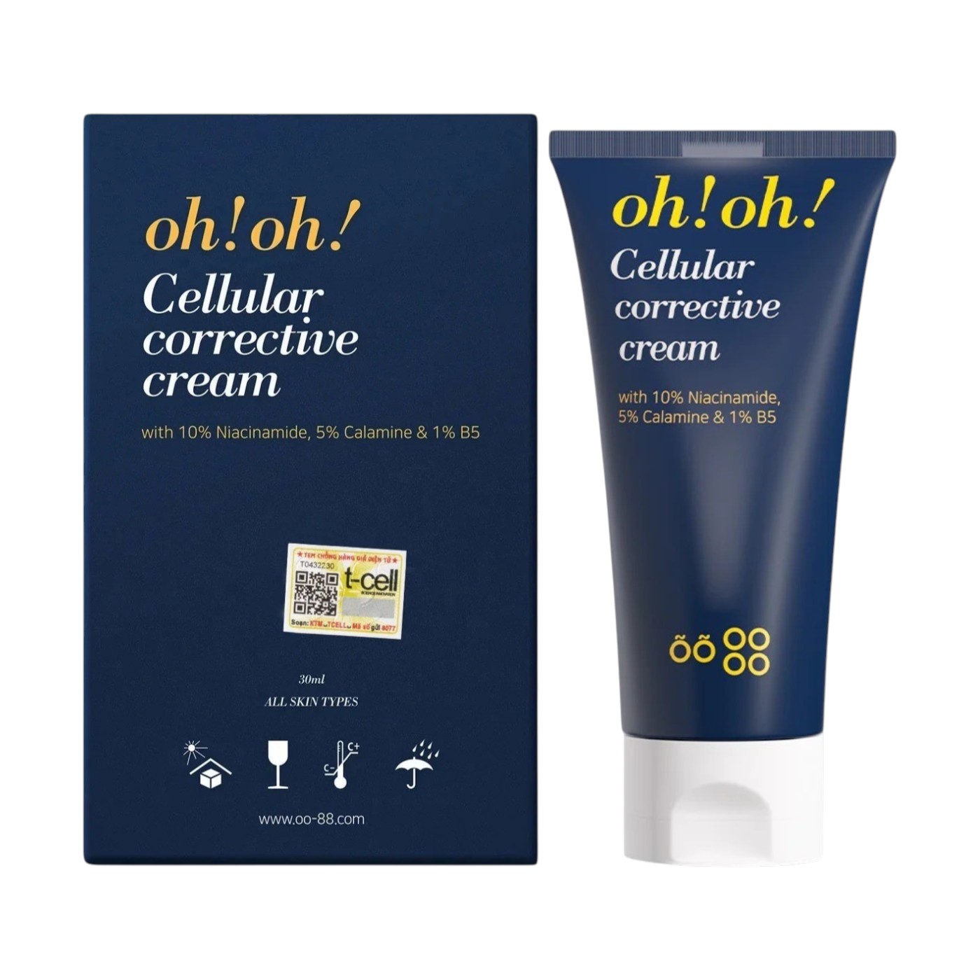 Kem Dưỡng Phục Hồi Da Tổn Thương Đa Năng oh!oh! Cellular Corrective Cream