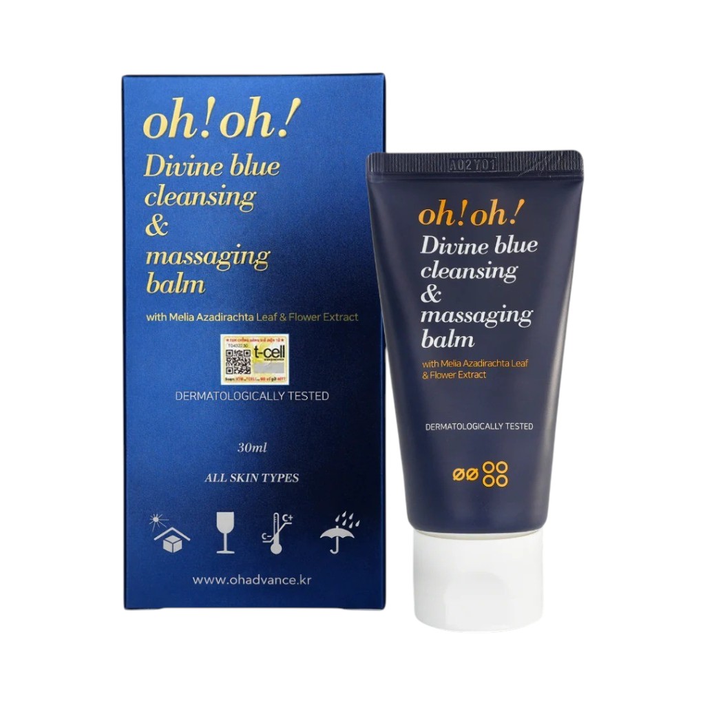 Sáp Tẩy Trang Oh!Oh! Divine Blue Cleansing & Massaging Balm - Làm Sạch Sâu, Trẻ Hóa Da