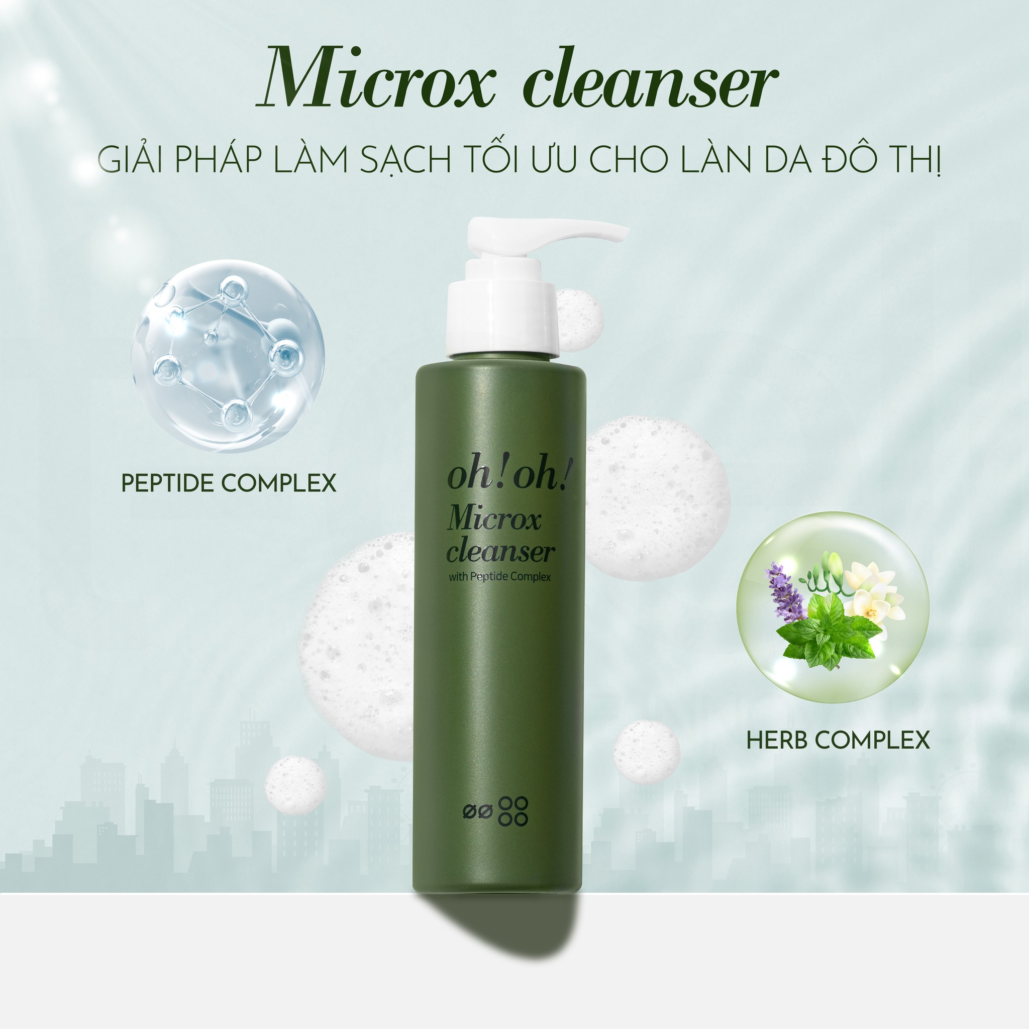 Sữa Rửa Mặt Detox Làm Sạch Sâu Oh!Oh! Microx Cleanser
