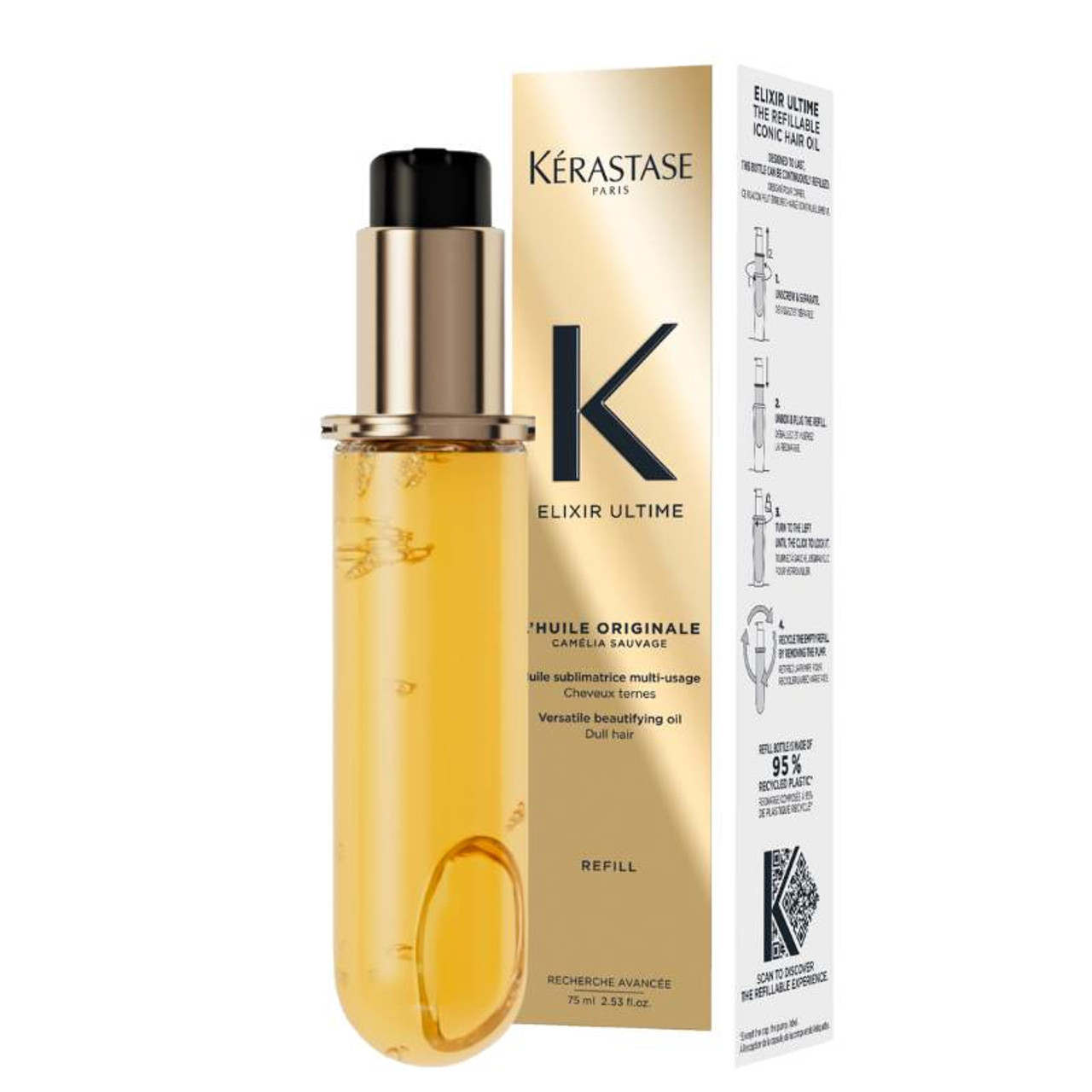 Set Dầu Dưỡng Tóc Kerastase Elixir Ultime L'Huile Originale + Refill
