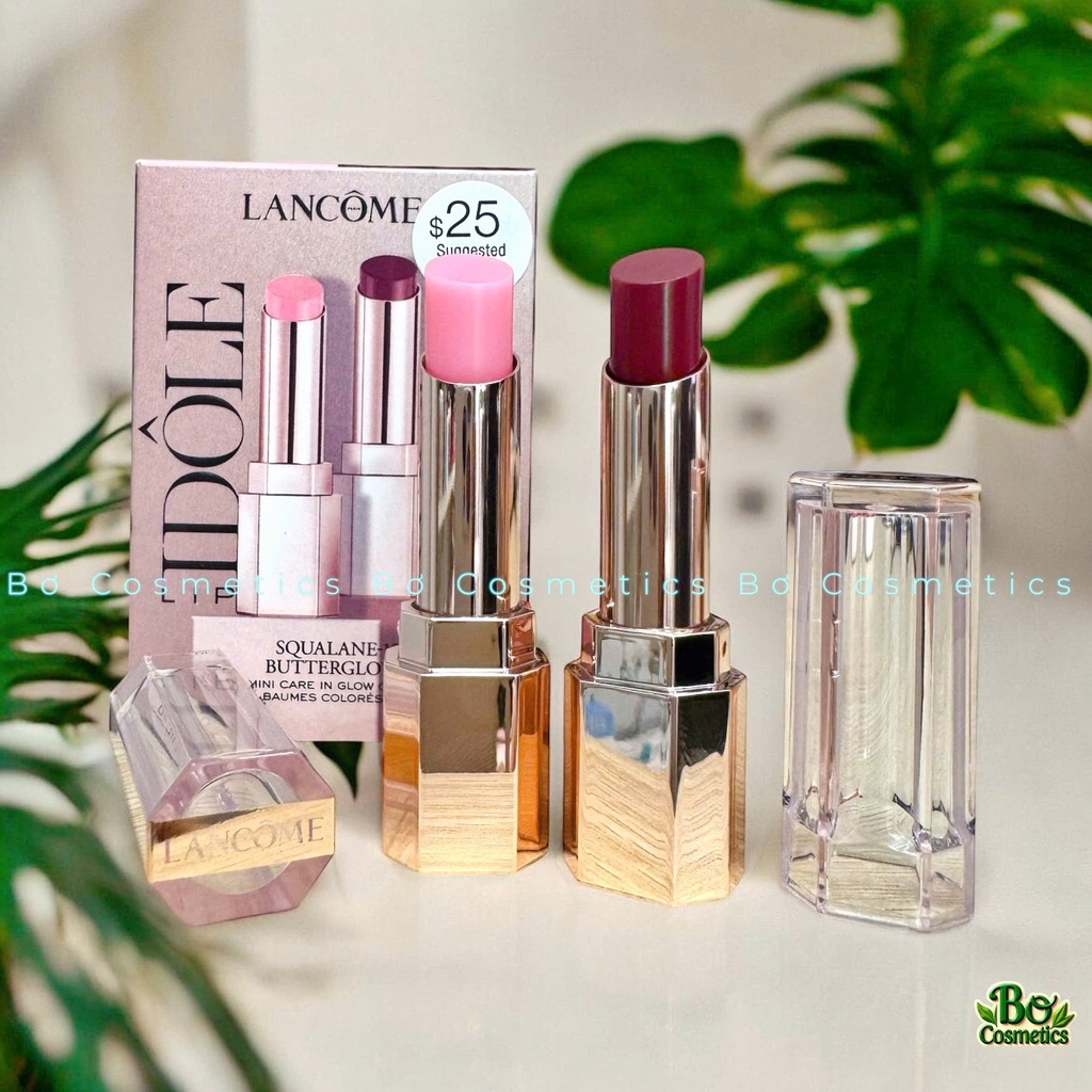 [Sale Mới Mỗi Ngày] Set Son Dưỡng Lancôme Idôle Mini Butterglow