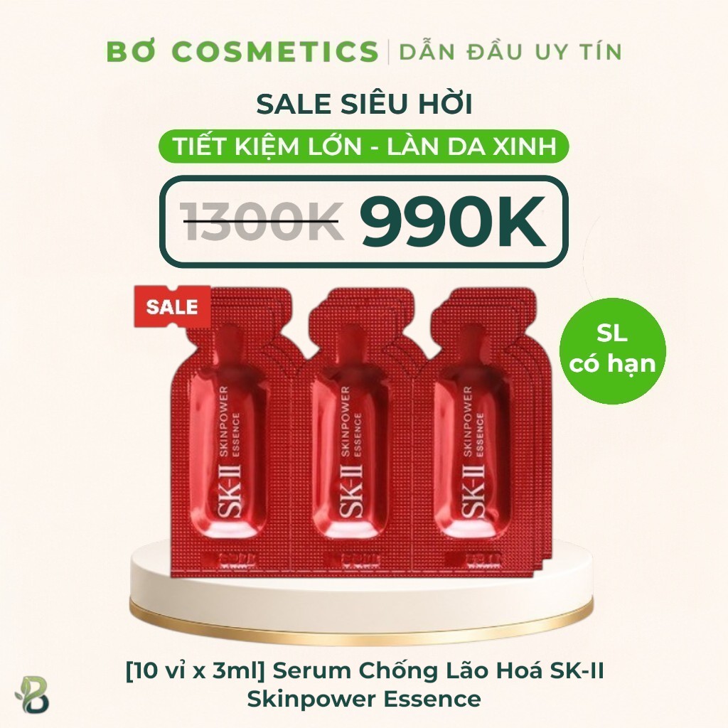 [10 vỉ x 3ml] Serum Chống Lão Hoá SK-II Skinpower Essence