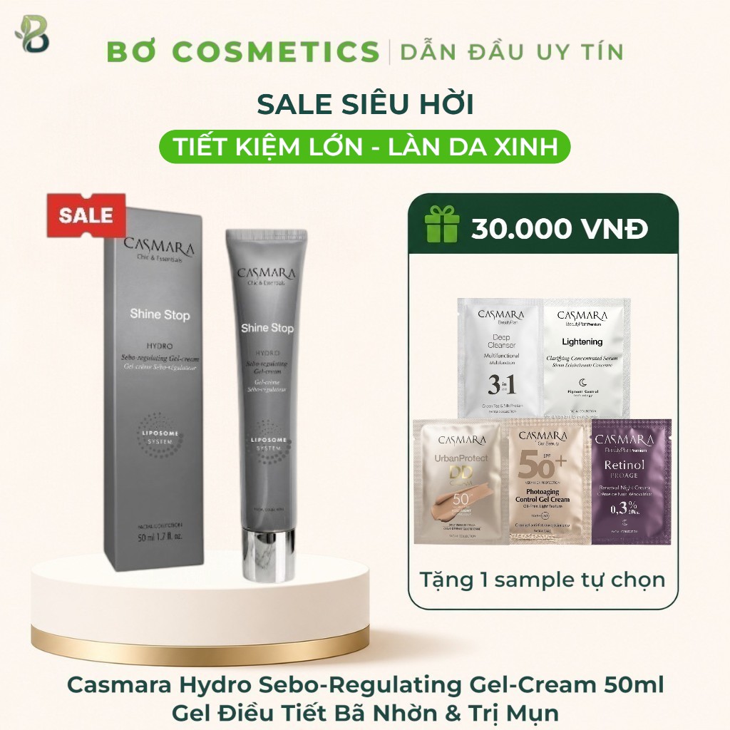 Casmara Hydro Sebo-Regulating Gel-Cream - Gel Điều Tiết Bã Nhờn & Trị Mụn