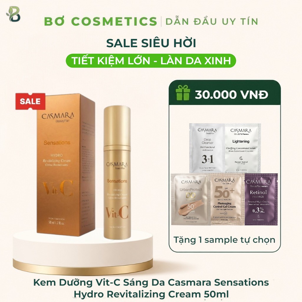 Kem Dưỡng Vit-C Sáng Da Casmara Sensations Hydro Revitalizing Cream 50ml
