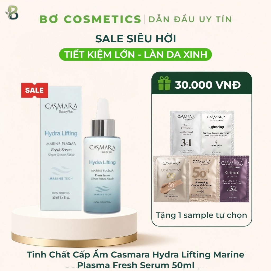 Tinh Chất Cấp Ẩm Casmara Hydra Lifting Marine Plasma Fresh Serum 50ml