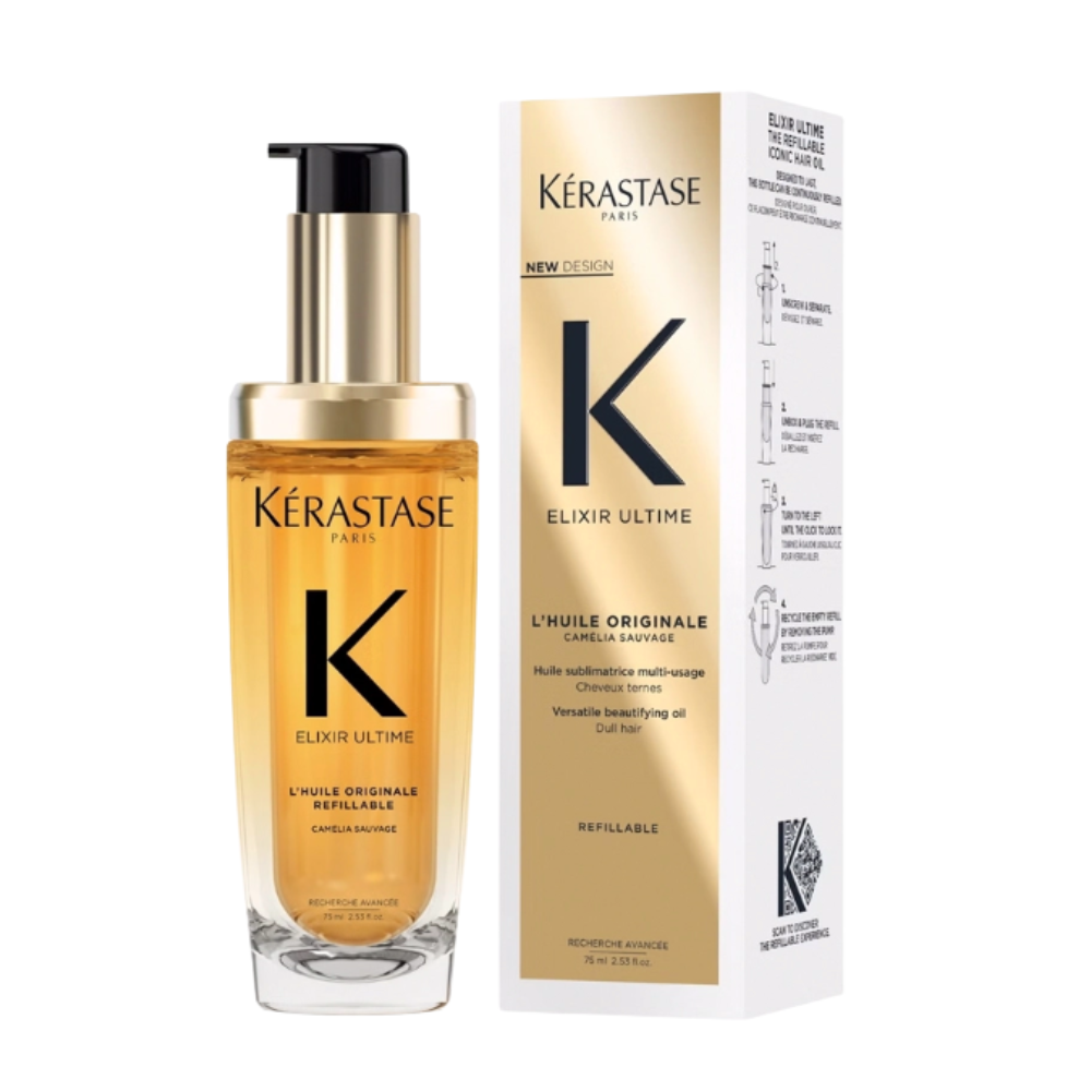 Set Dầu Dưỡng Tóc Kerastase Elixir Ultime L'Huile Originale + Refill
