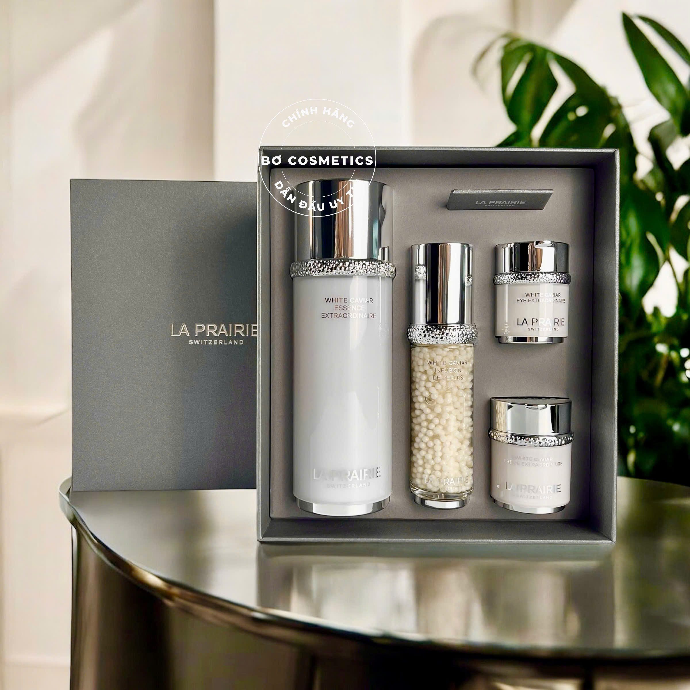 Set Dưỡng Trắng Da La Prairie White Caviar Prepare & Care