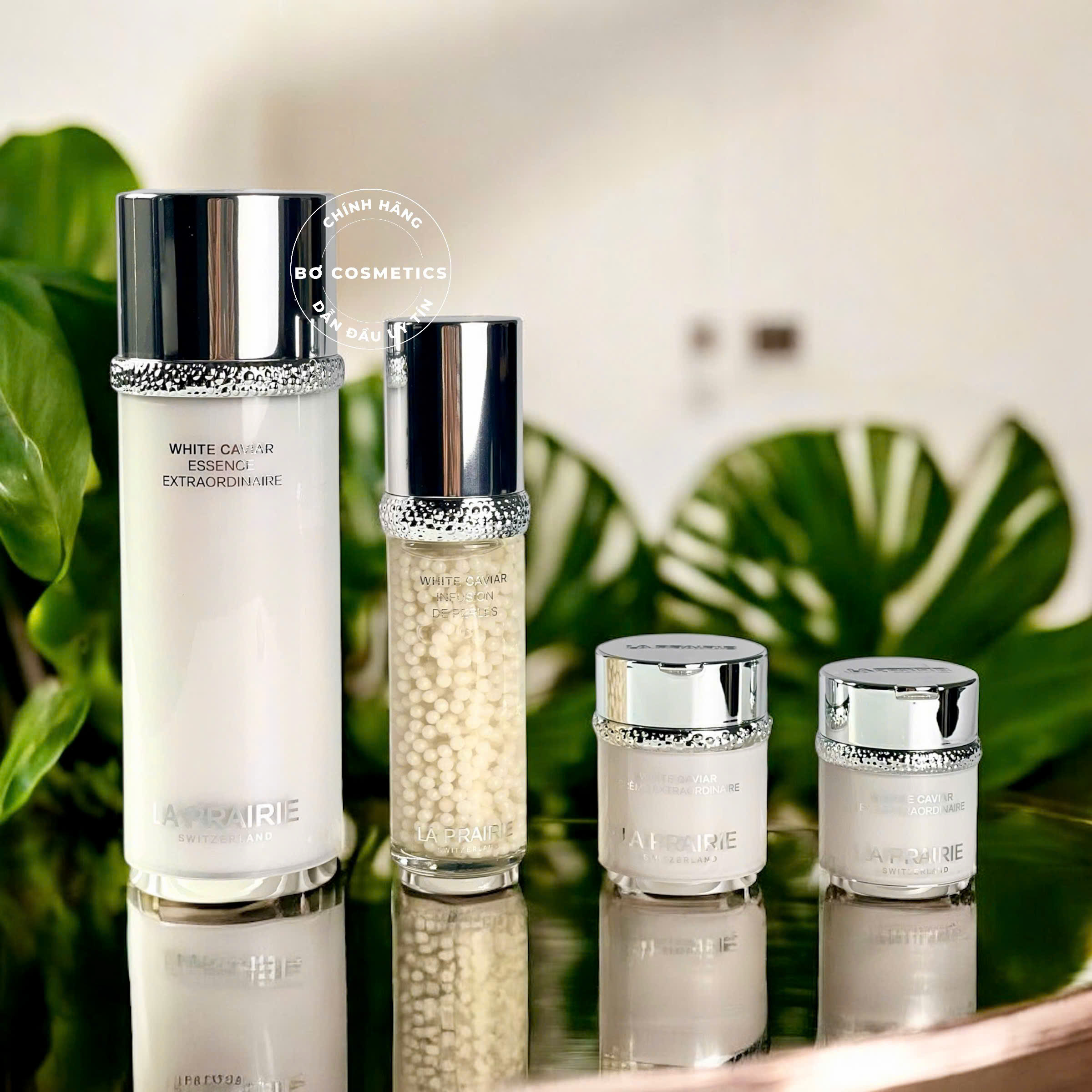Set Dưỡng Trắng Da La Prairie White Caviar Prepare & Care