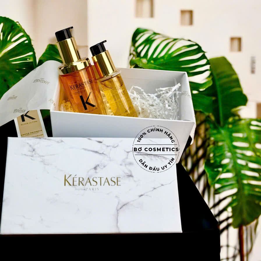 Set Dầu Dưỡng Tóc Kerastase Elixir Ultime L'Huile Originale + Refill