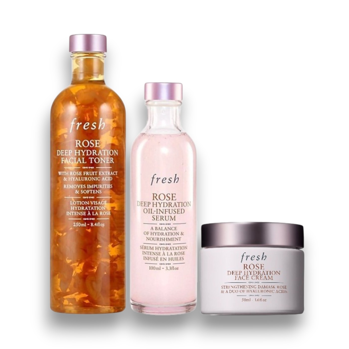 Set Dưỡng Da Fresh Rose Deep Hydration Trio