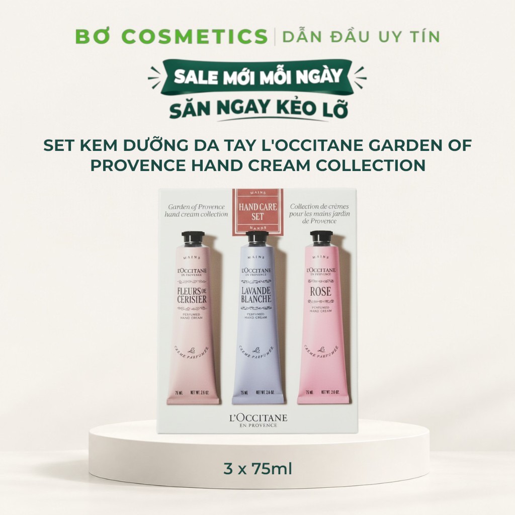 Set Kem Dưỡng Da Tay L'Occitane Garden of Provence Hand Cream Collection