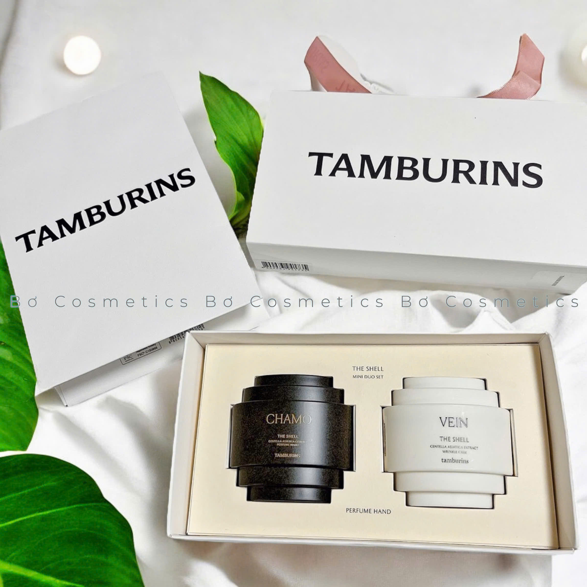 Set Kem Tay Tamburins Perfume Hand Cream Mini Duo Set (CHAMO + VEIN) 15ml*2