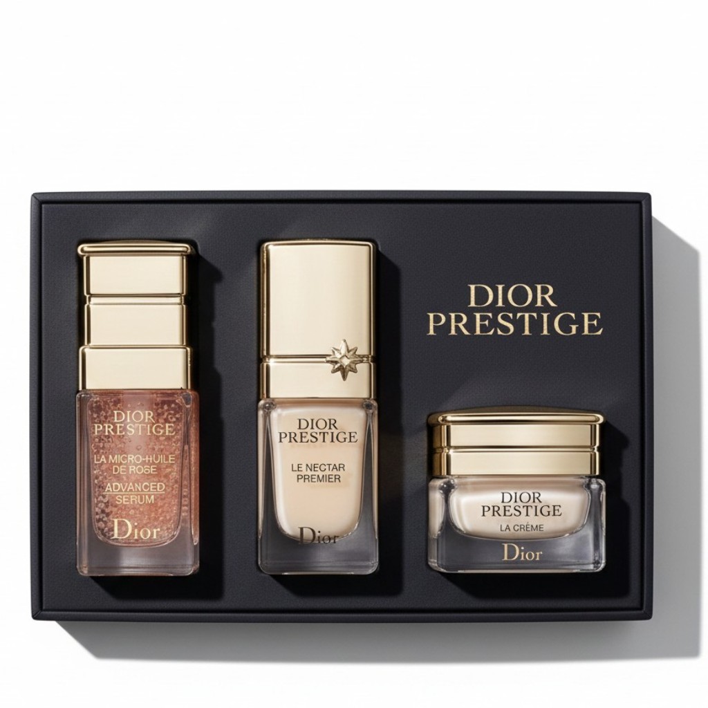 Set Mini Dior Prestige Ritual 3 Món – Bộ Dưỡng Da Tái Tạo Cao Cấp