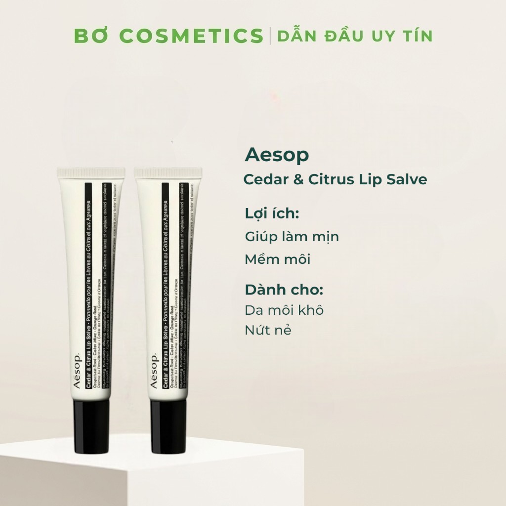 Son Dưỡng Môi Dạng Gel Aesop Cedar & Citrus Lip Salve