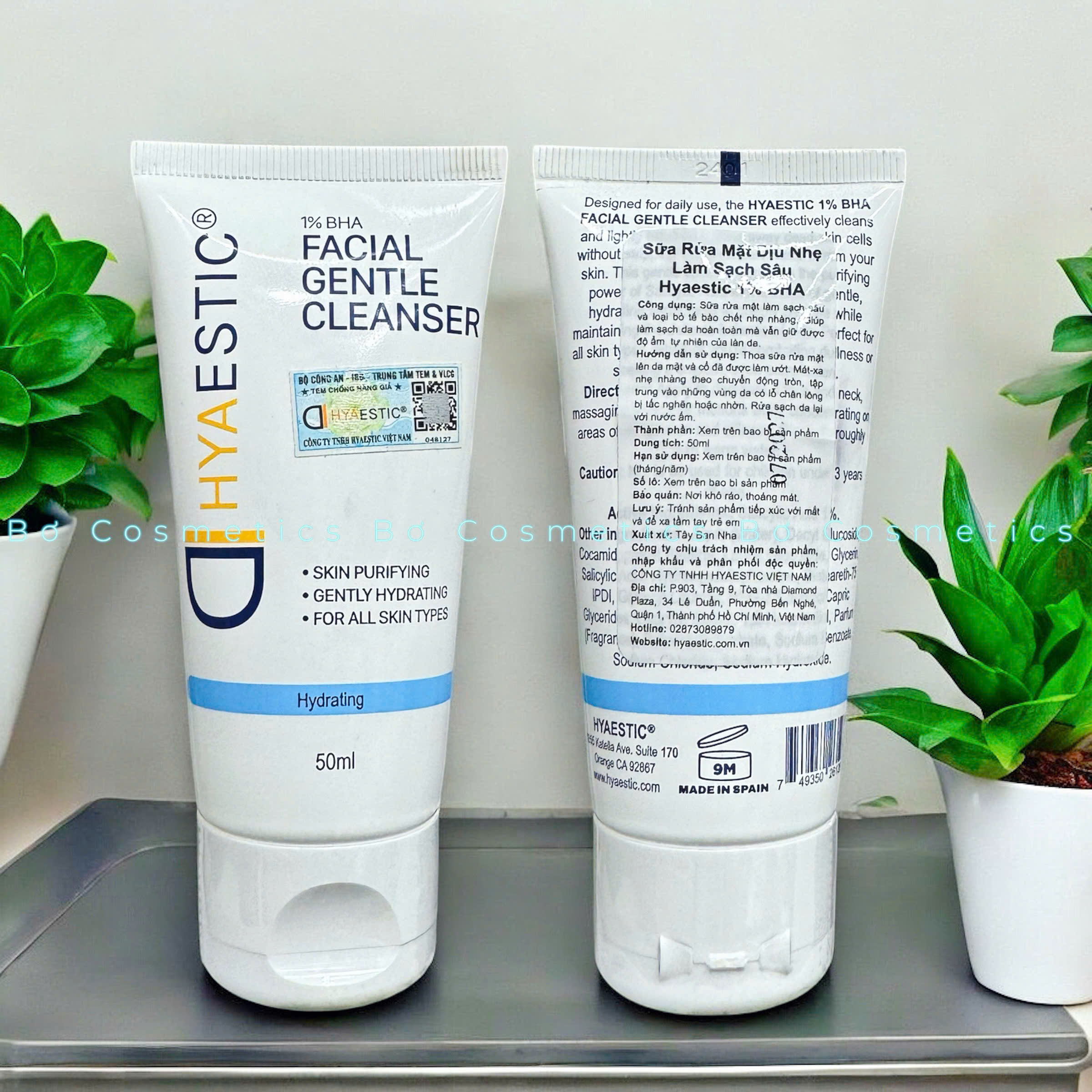 Sữa Rửa Mặt Hyaestic 1% BHA Facial Gentle Cleanser
