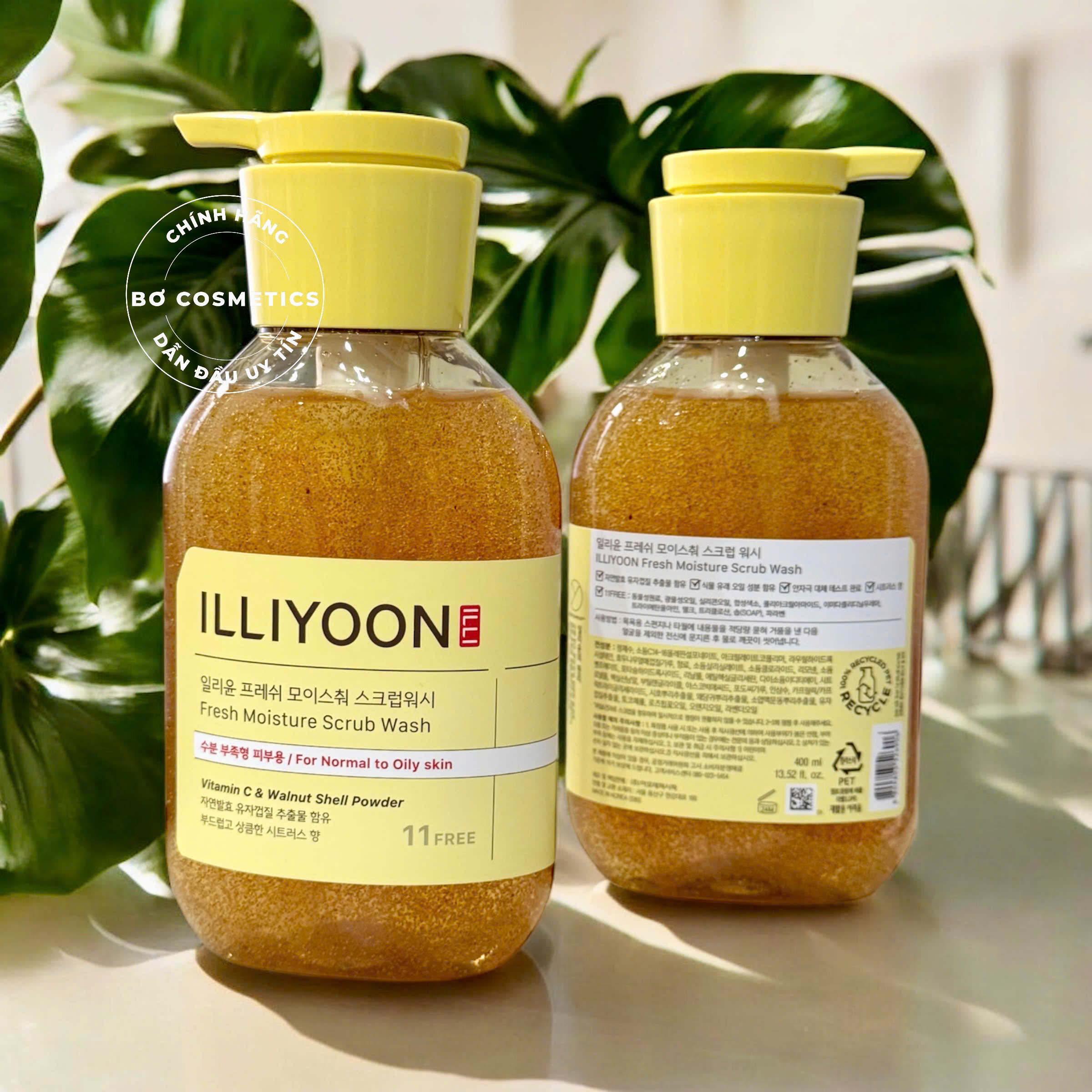 Sữa Tắm Tẩy Tế Bào Chết ILLIYOON Fresh Moisture Scrub Wash