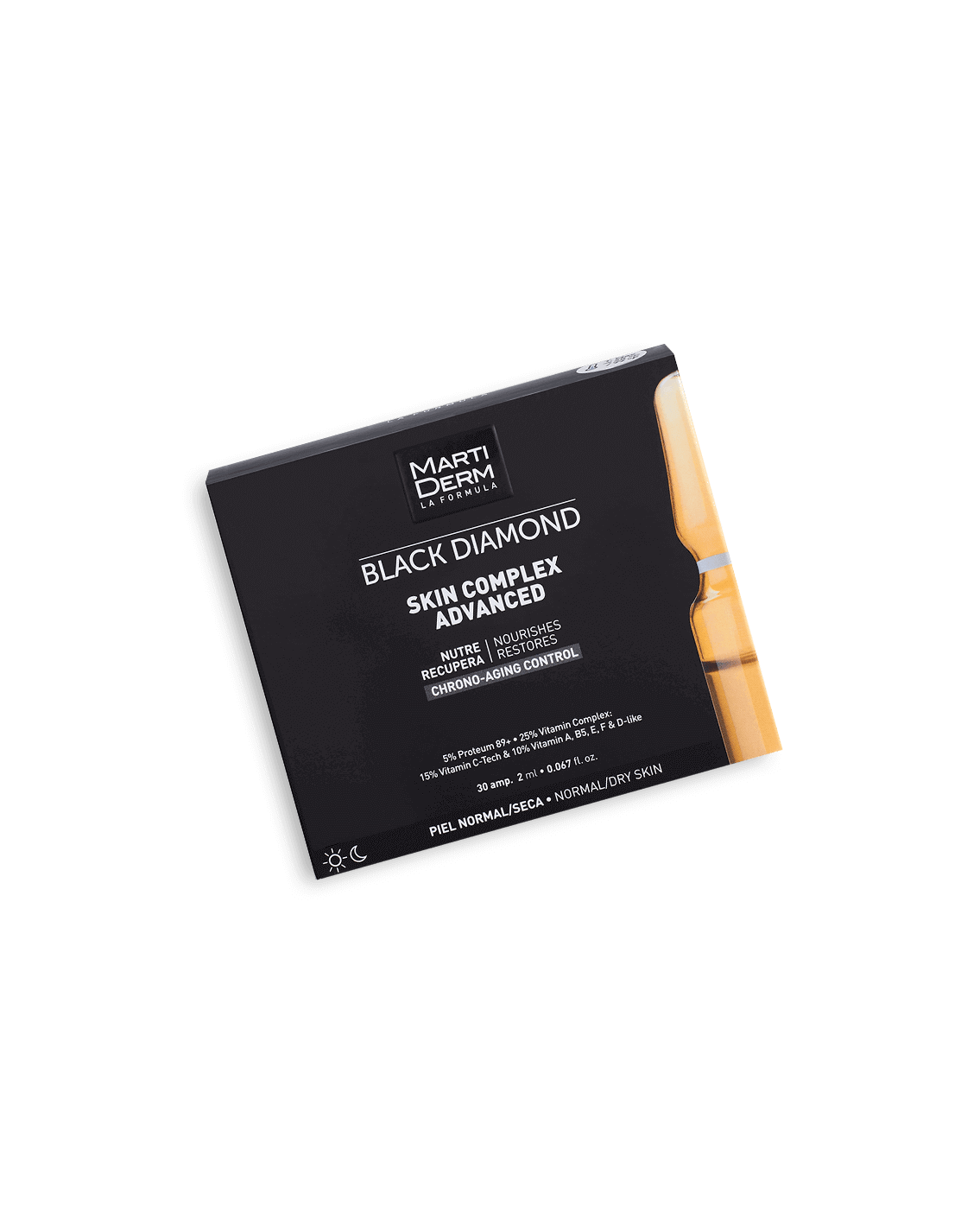 MartiDerm Black Diamond Skin Complex Advanced - Ampoule Chống Oxy Hoá, Trẻ Hóa & Làm Sáng Da 5% Proteum 89+, 15% Vitamin C-Tech