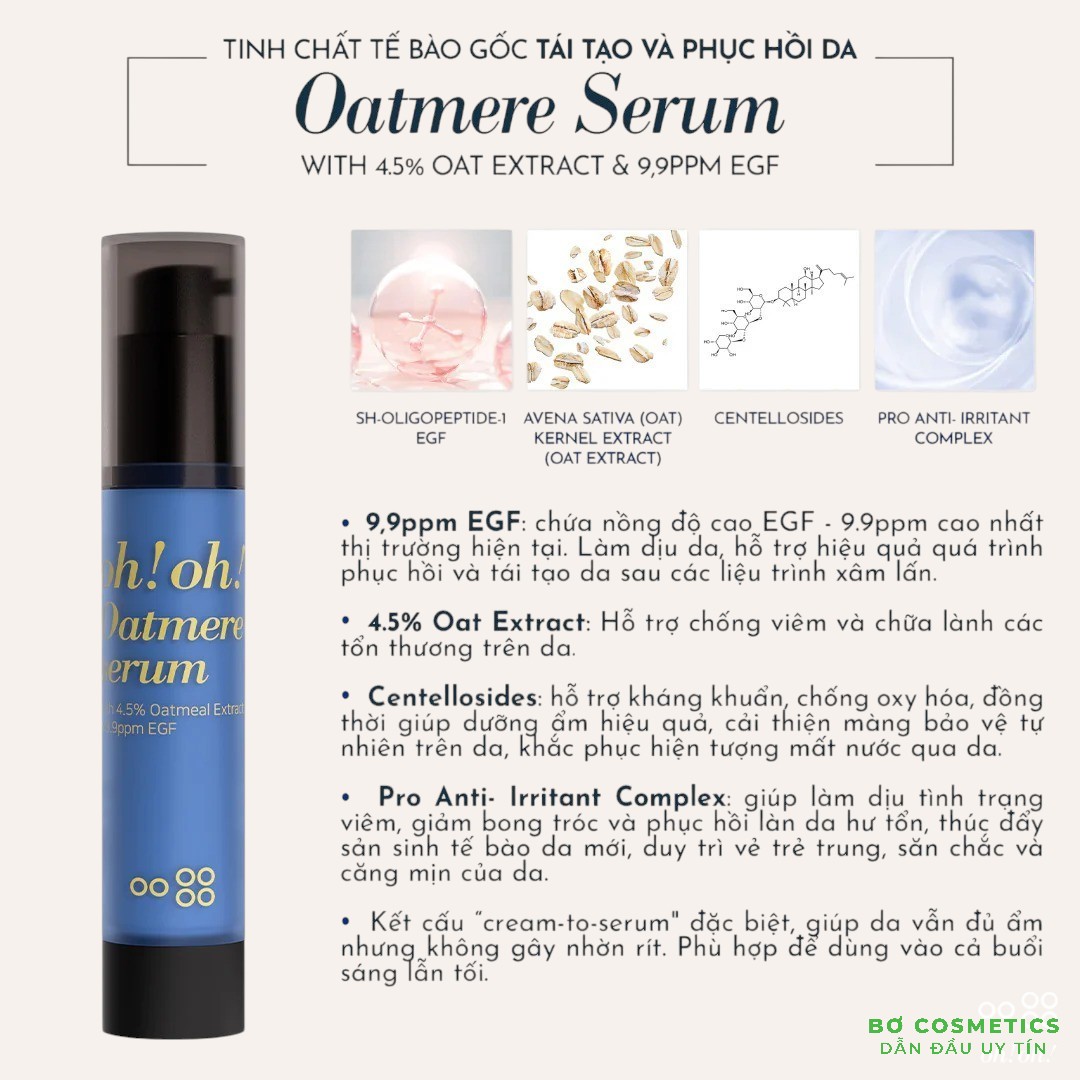 Tinh Chất Tế Bào Gốc, Tái Tạo Da Oh!Oh! Oatmere Serum