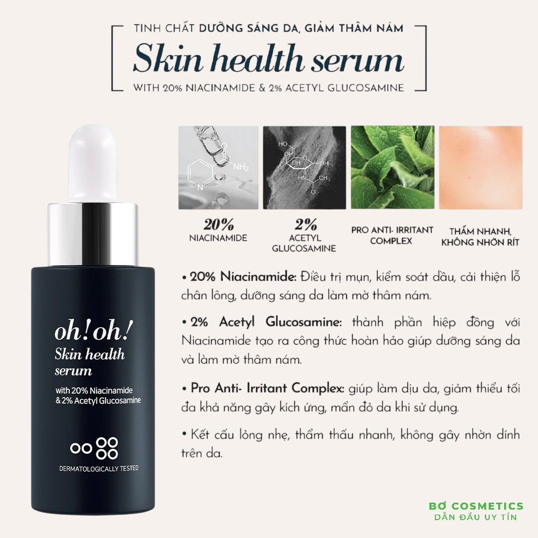 Tinh Chất Dưỡng Sáng Da, Giảm Thâm Nám Oh!Oh! Skin Health Serum