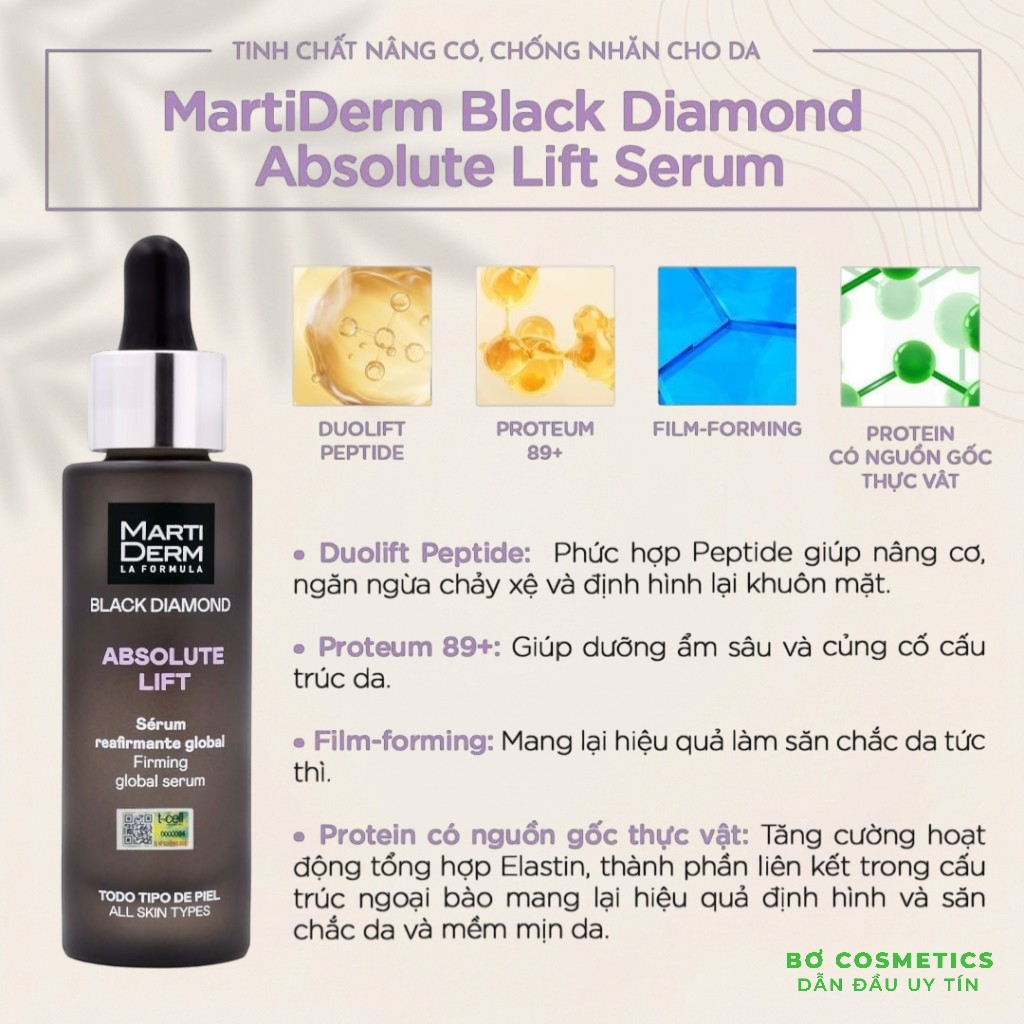 Tinh Chất Làm Săn Chắc Da Toàn Thân - Martiderm Black Diamond Absolute Lift Serum 30ml