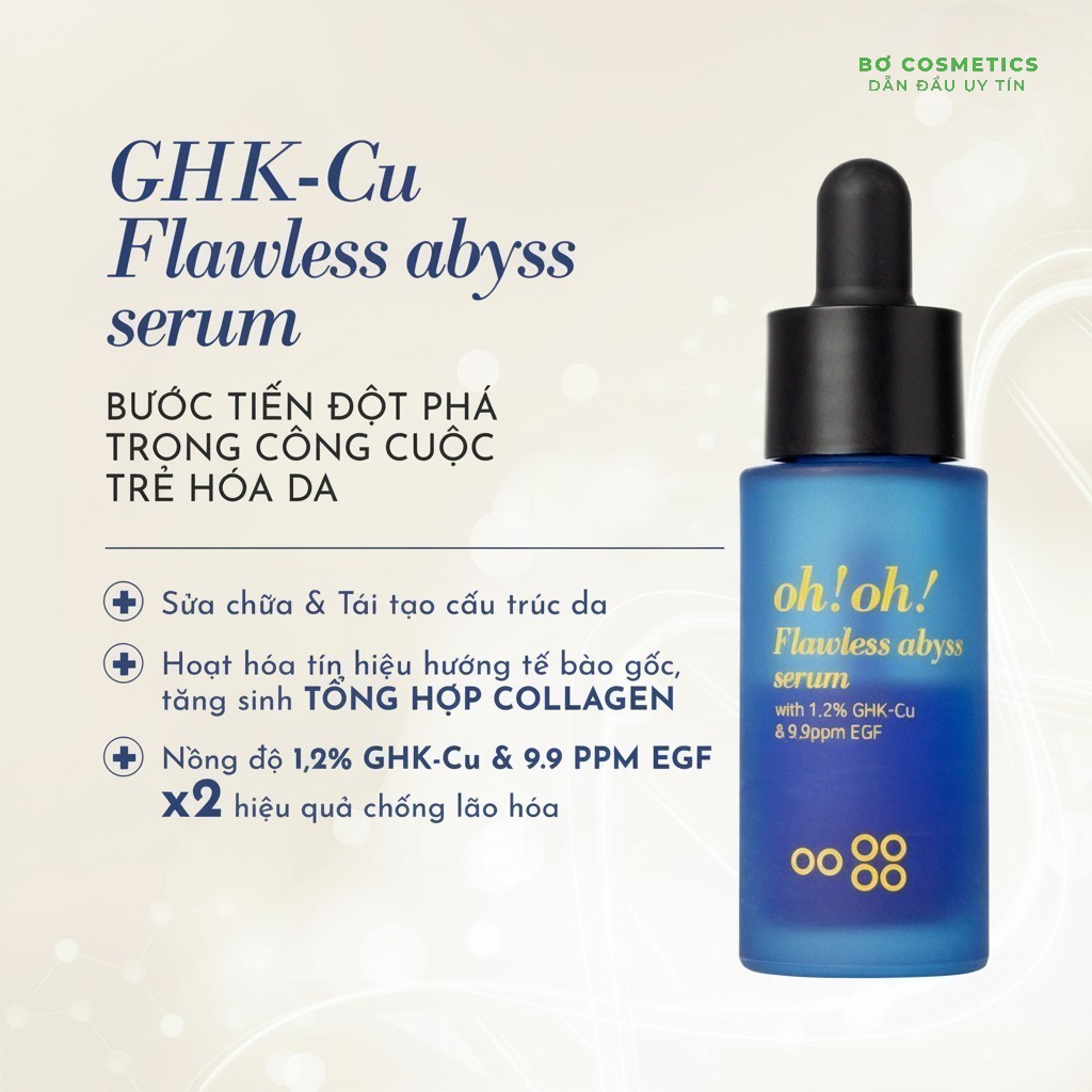 Tinh Chất Giảm Sẹo Lõm & Chống Lão Hoá Oh!Oh! Flawless Abyss Serum