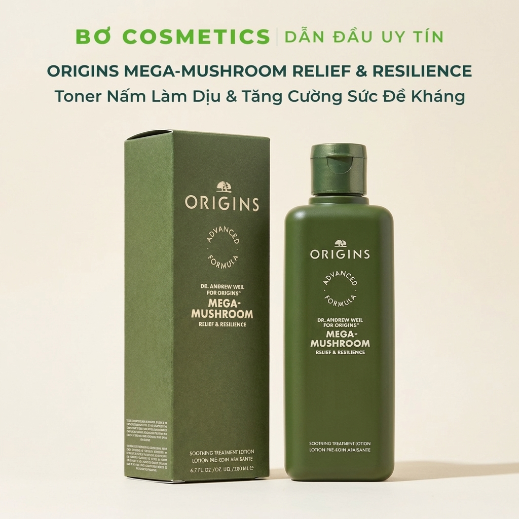 Toner Nấm Origins Mega-Mushroom Relief & Resilience