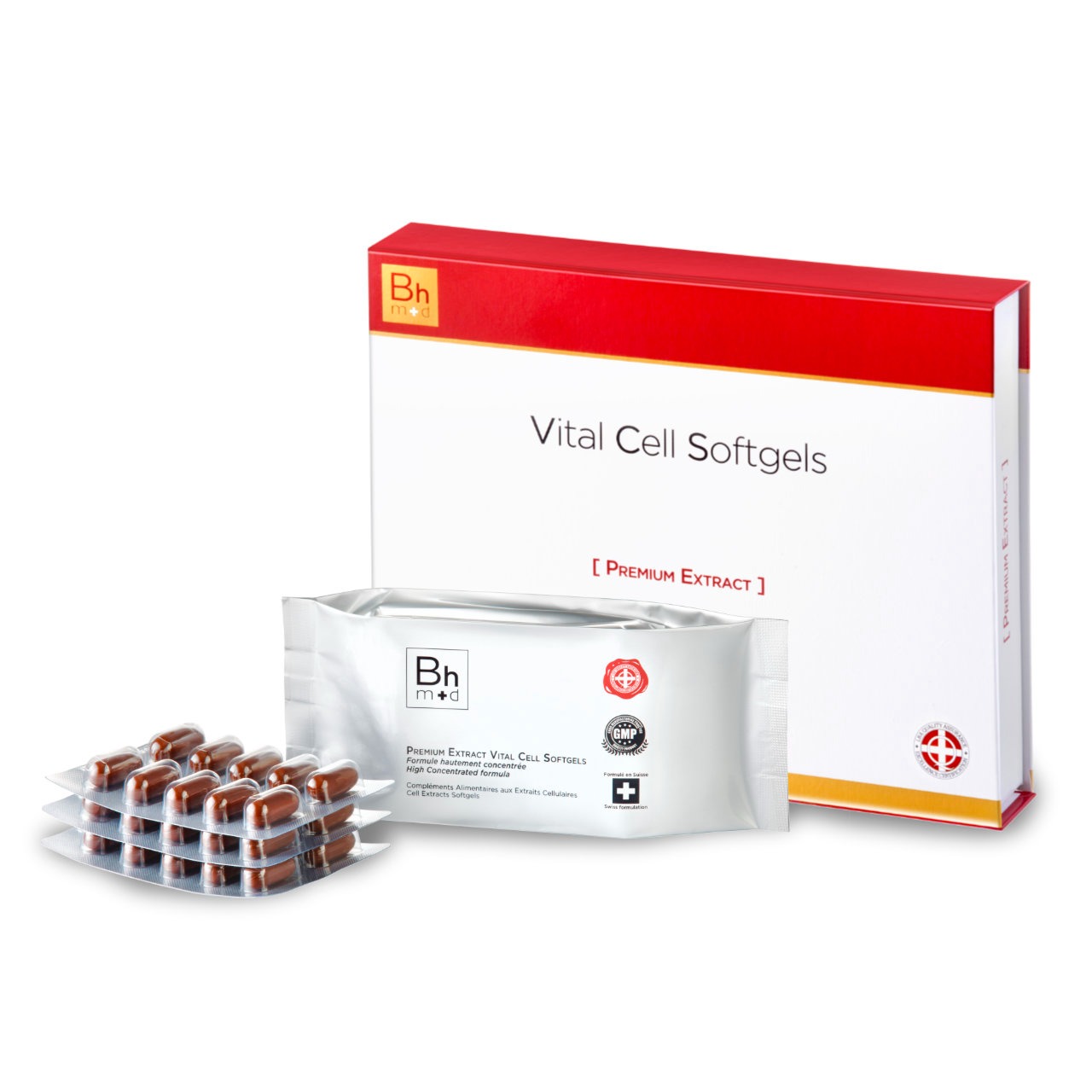 Viên Uống Nhau Thai Cừu Bhmed Vital Cell Softgels Premium Extract (Hộp 30 viên)