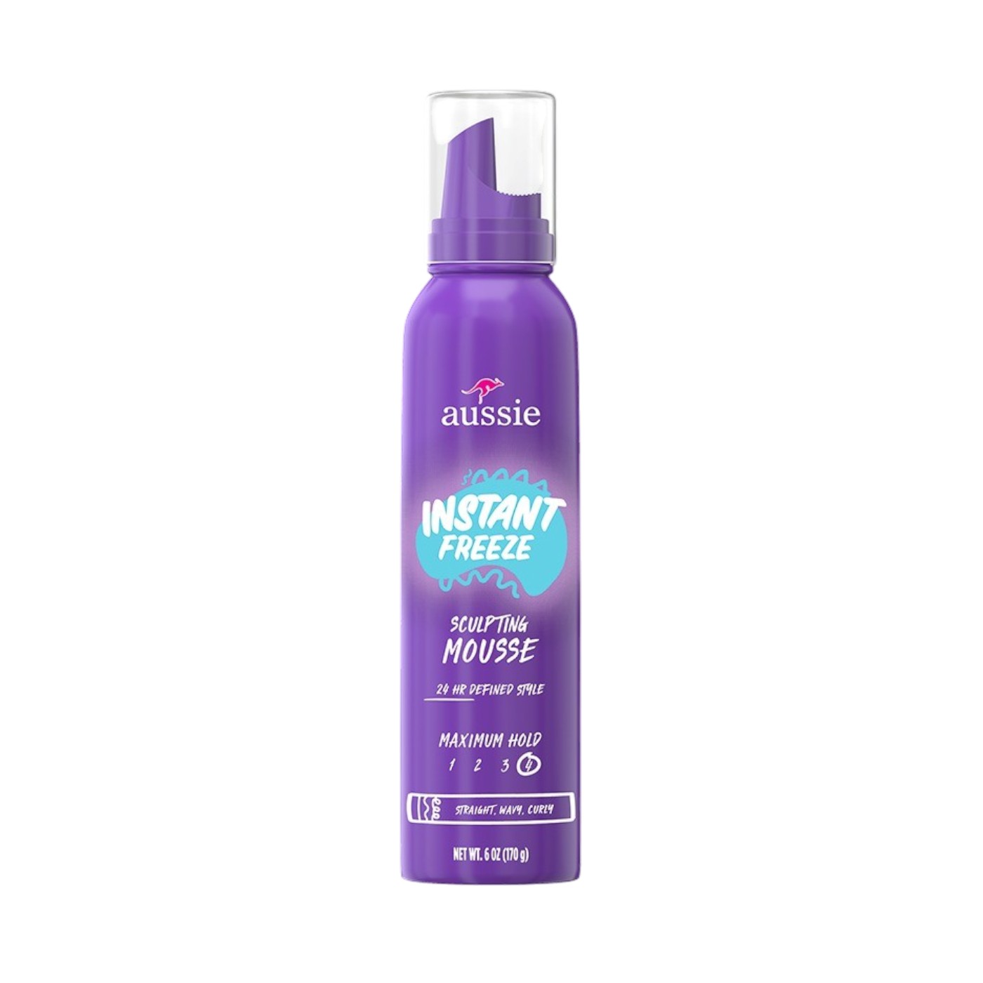 Xịt Bọt Tạo Kiểu Tóc, Làm Phồng Tóc Aussie Instant Freeze Sculpting Mousse