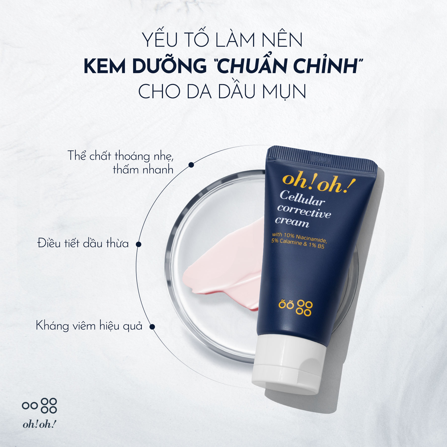 Kem Dưỡng Phục Hồi Da Tổn Thương Đa Năng Oh!Oh! Cellular Corrective Cream