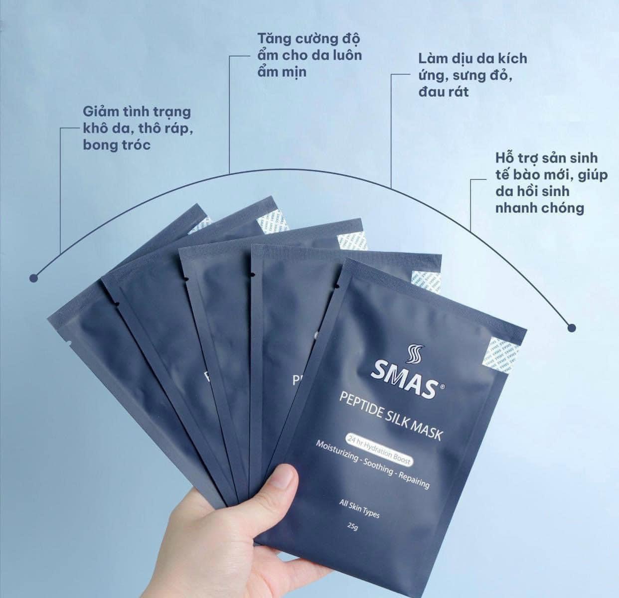 Mặt Nạ Giấy SMAS Peptide Silk Mask 24h Hydration Boost