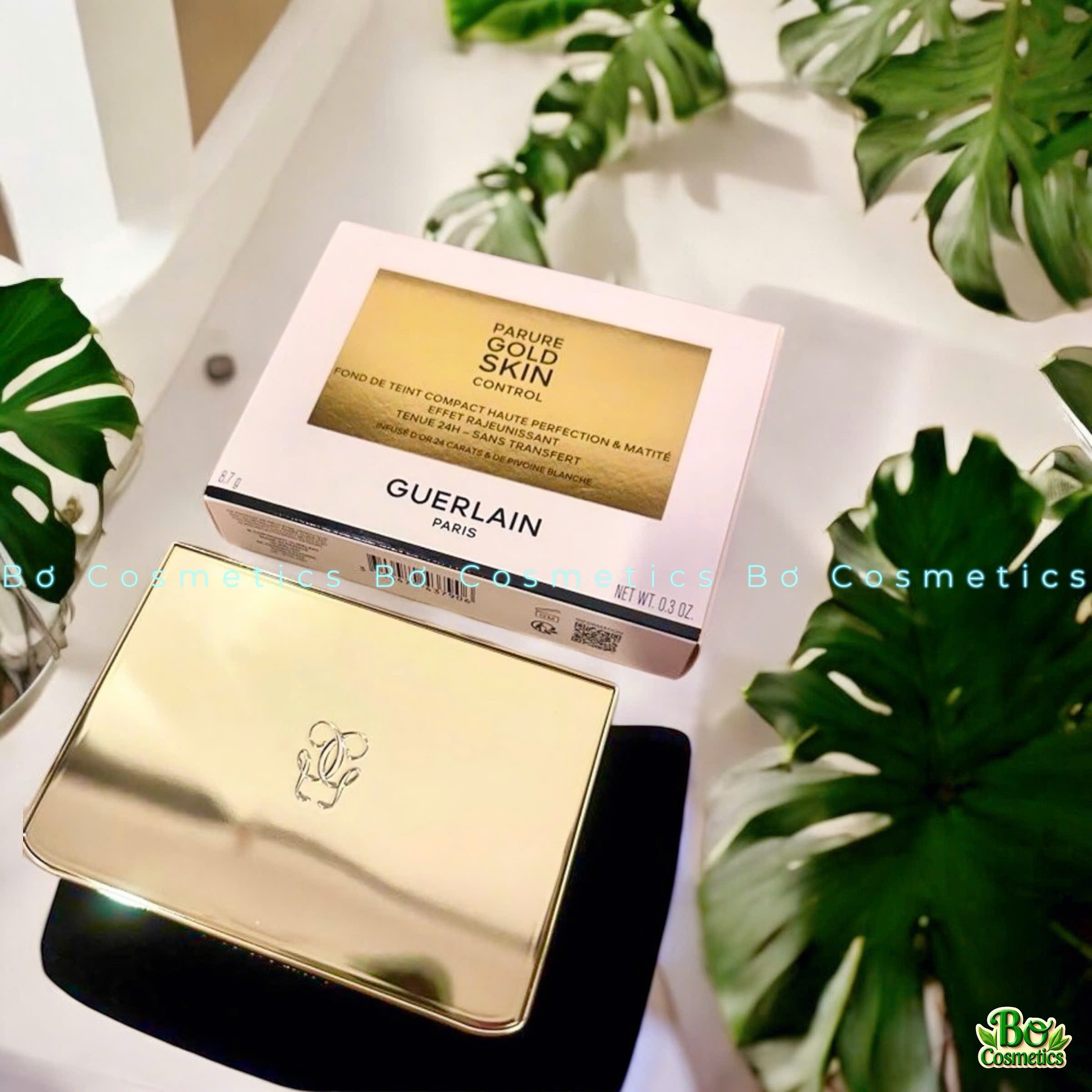 Phấn Phủ Nén Guerlain Parure Gold Skin Control High Perfection Matte Compact Foundation