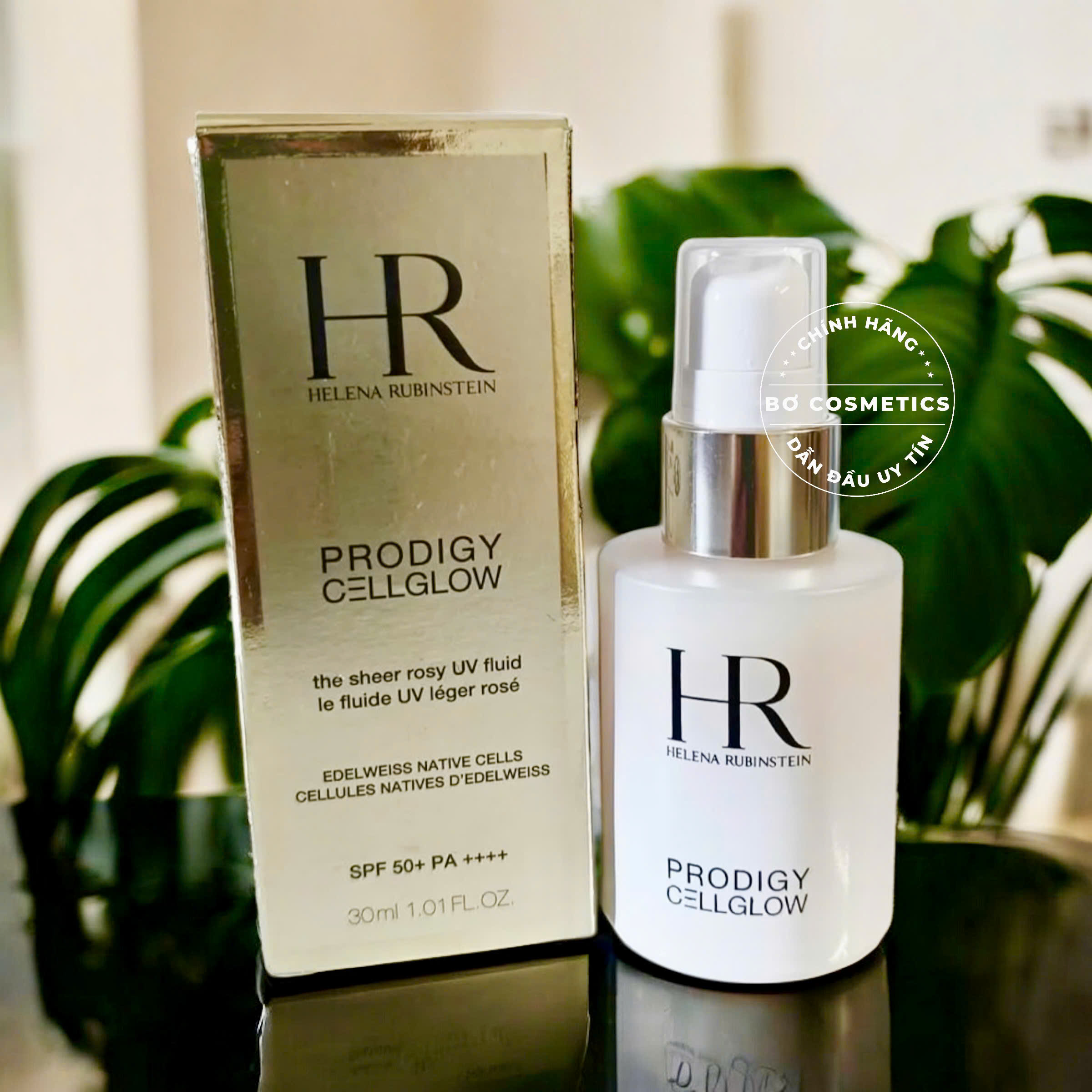 Kem Chống Nắng Helena Rubinstein Prodigy Cellglow the Sheer Rosy UV Fluid SPF 50 ++++