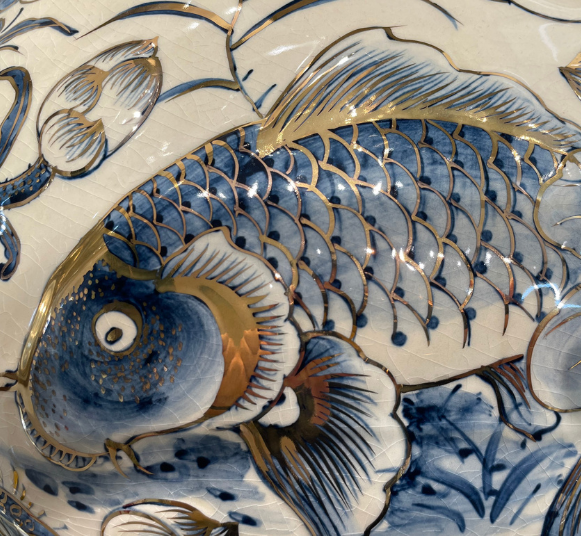 Dòng gốm vẽ vàng 24k trên Gốm Chu Đậu - Uy tín khởi nguồn từ chất lượng