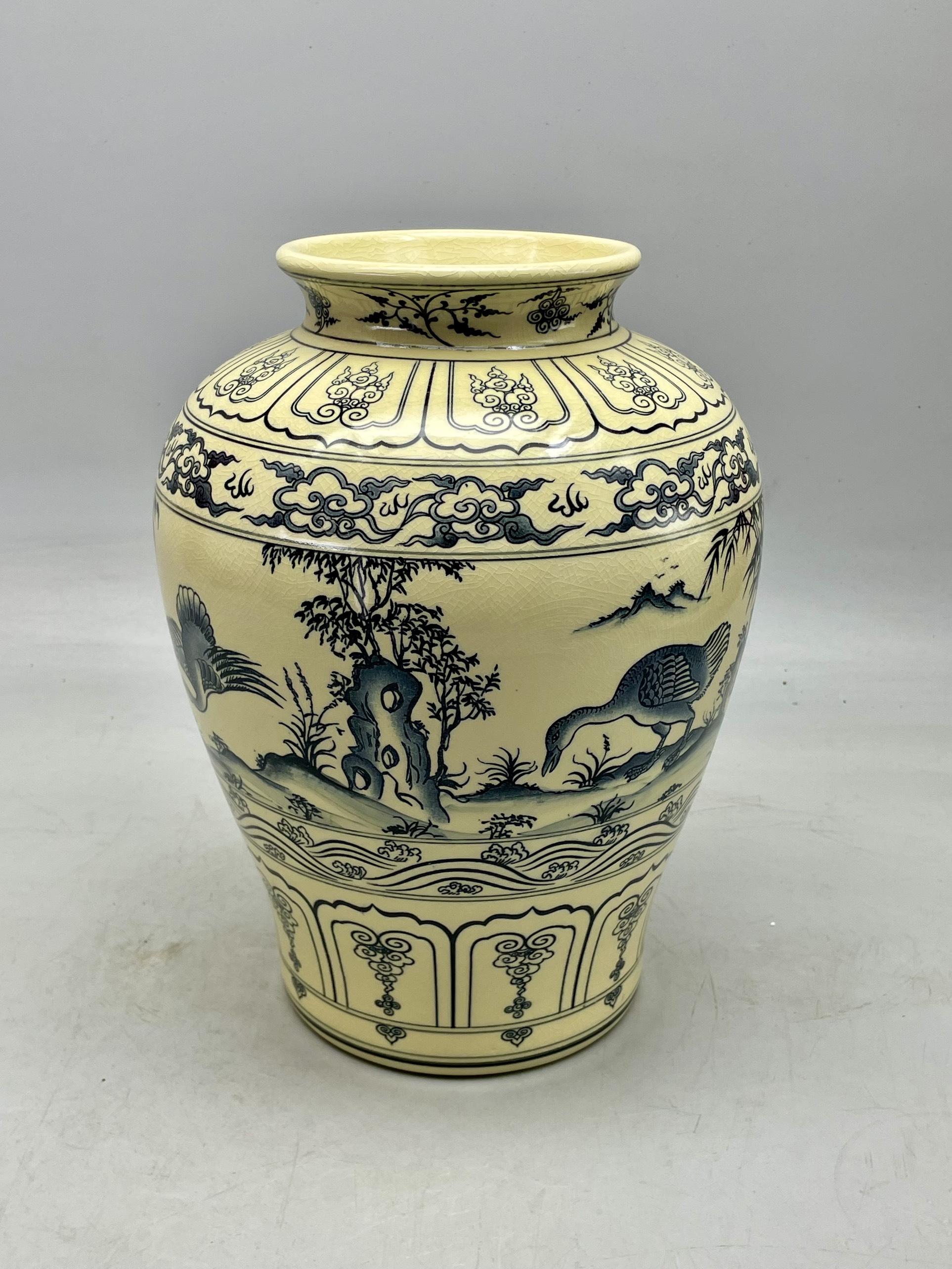 Bình Thiên Nga Cao 33cm Gốm Chu Đậu truyền thống