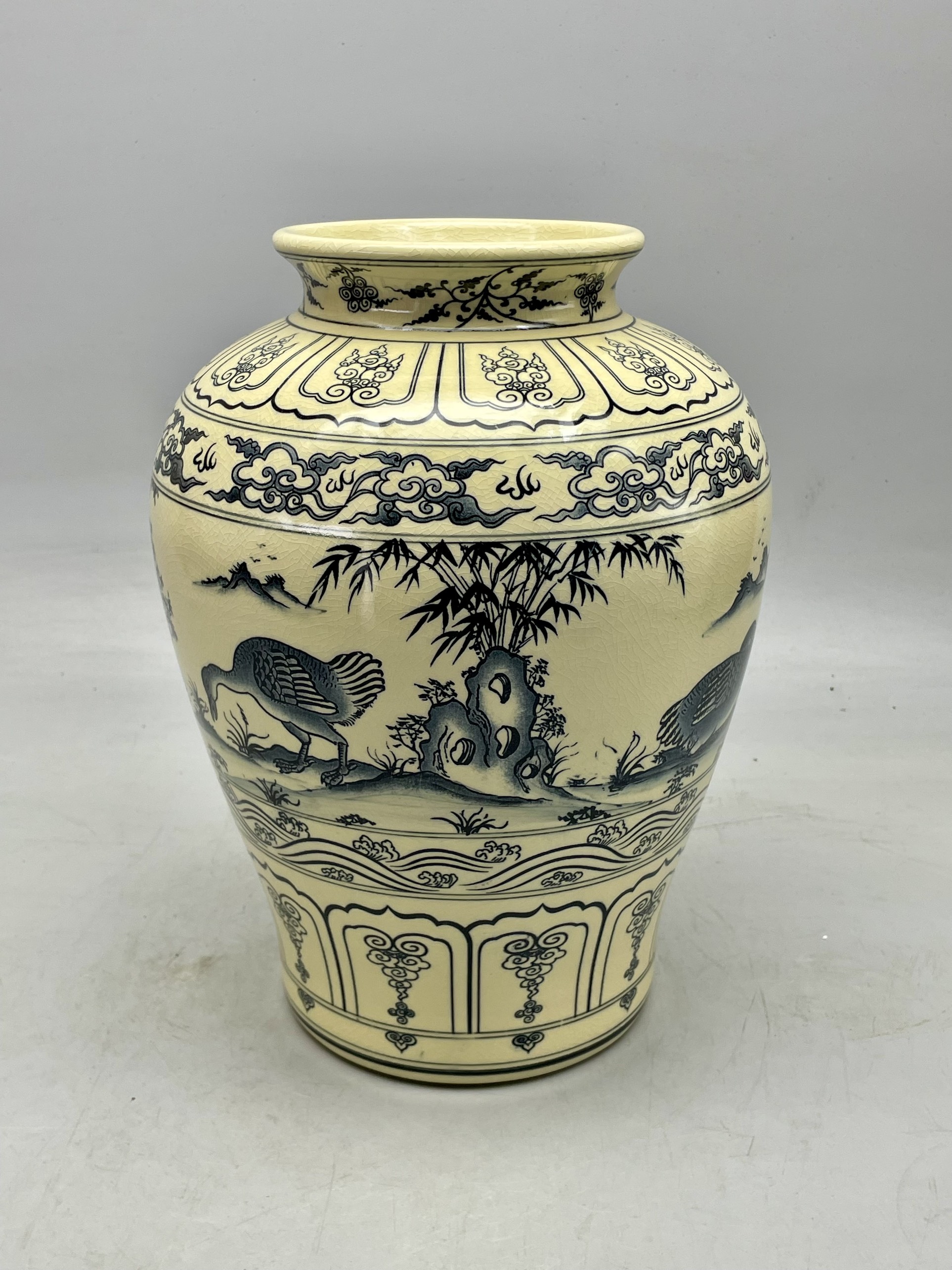 Bình Thiên Nga Cao 33cm Gốm Chu Đậu truyền thống