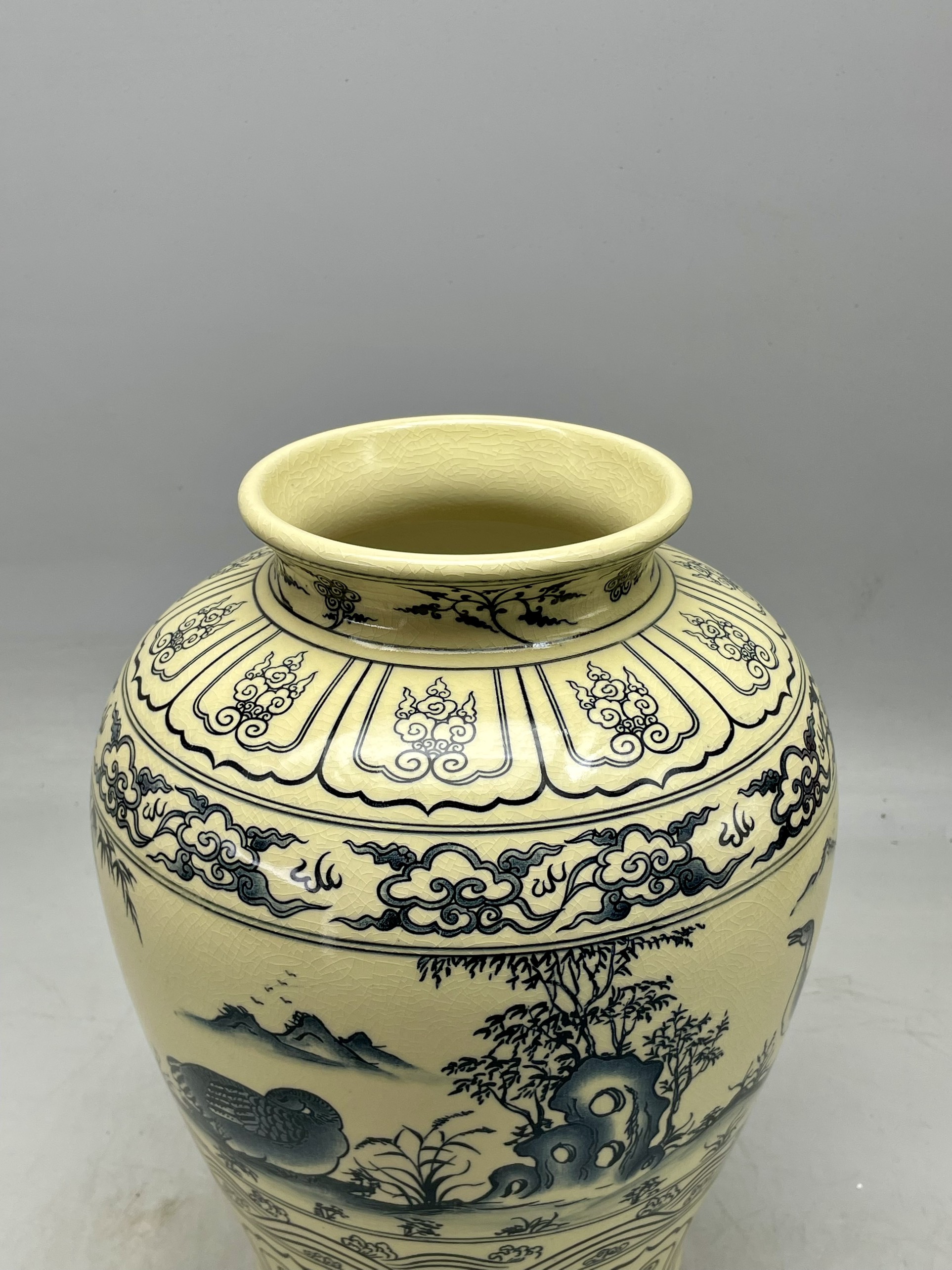 Bình Thiên Nga Cao 33cm Gốm Chu Đậu truyền thống